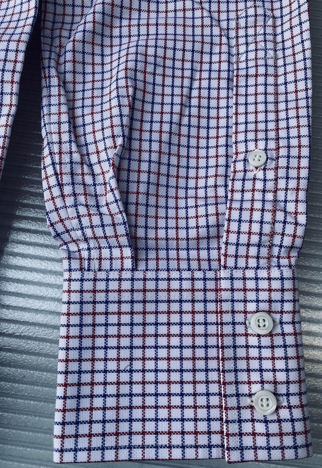 Brunello Cucinelli Brunello Cucinelli 🇮🇹 Red/White/Blue Check Dress Shirt XL NWT Size US XL / EU 56 / 4 - 10 Thumbnail