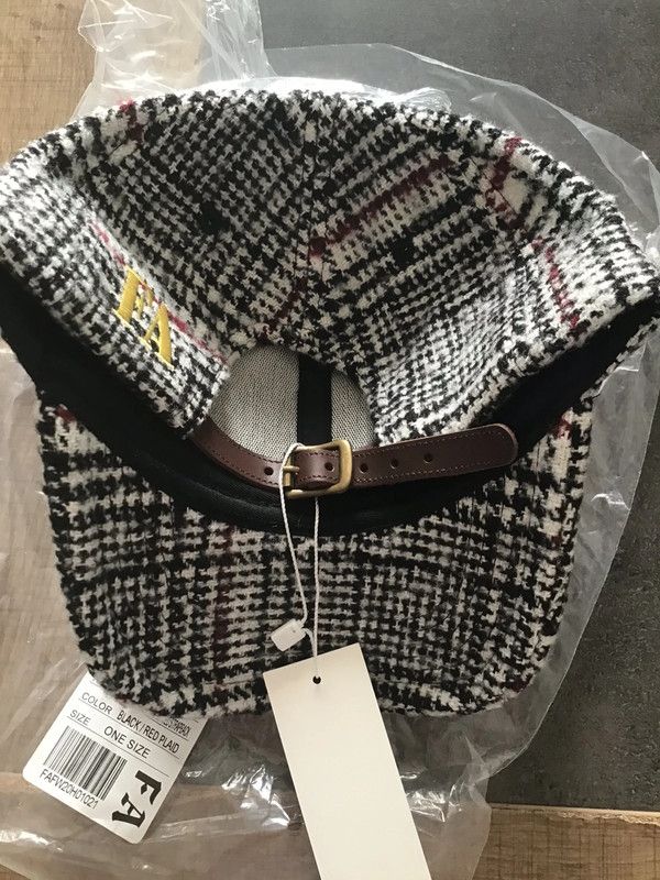 Fucking Awesome Fucking awesome Wool plaid hat leather strap Size ONE SIZE - 1 Thumbnail