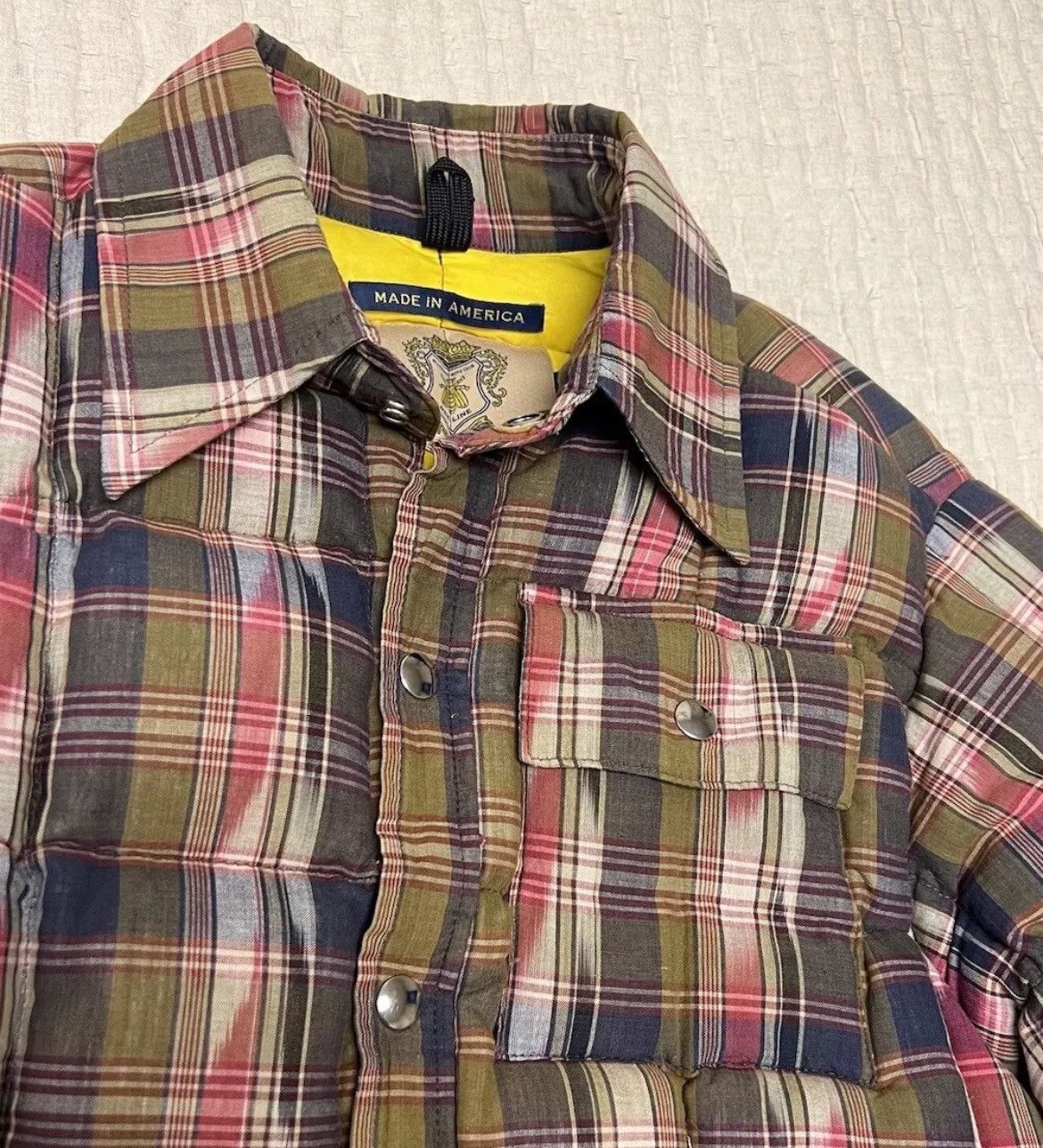 Billionaire Boys Club × Crescent Down Works Crescent Down Works x BBC Mens L Madras Snap Puffer Jacket Size US L / EU 52-54 / 3 - 2 Thumbnail