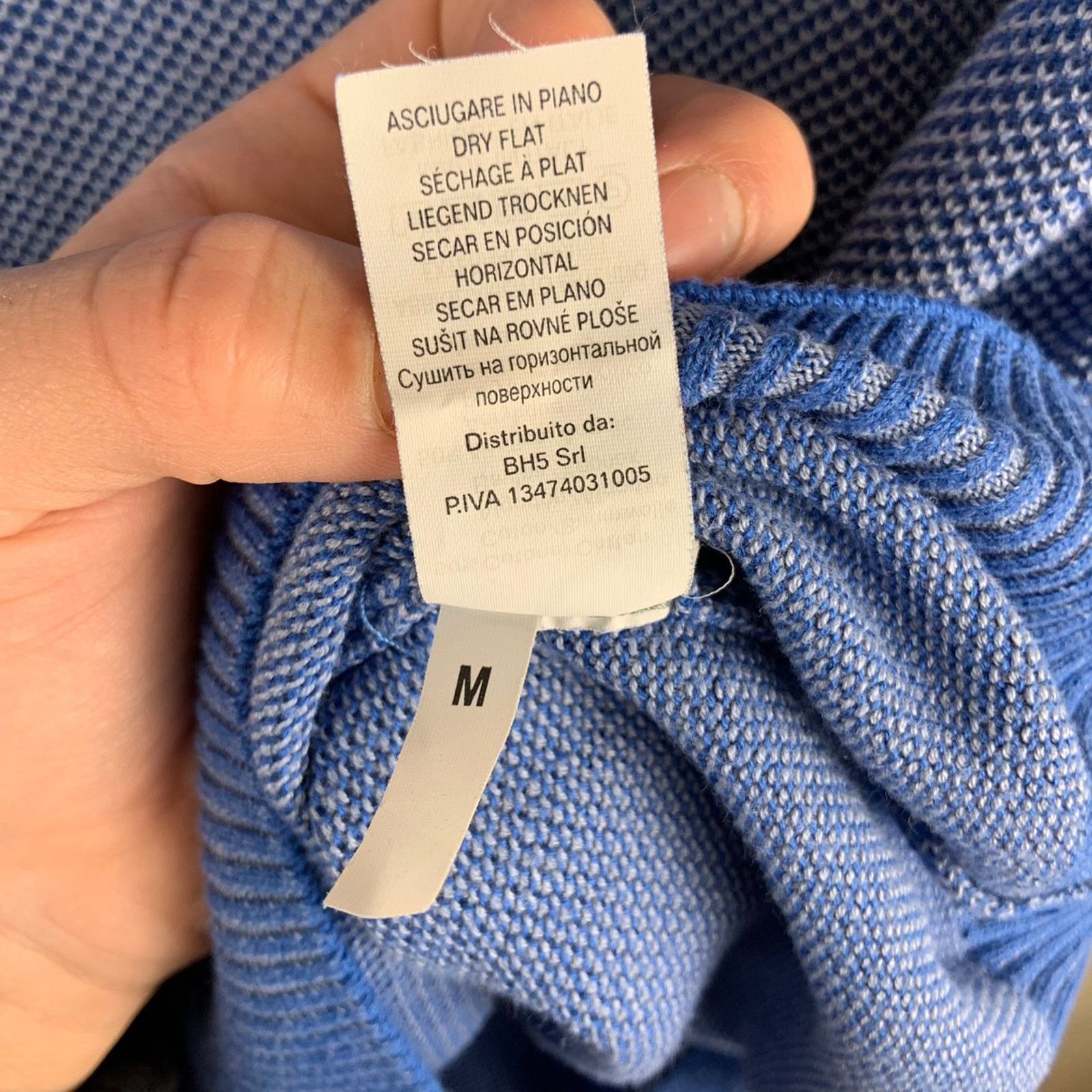 Eredipisano Eredi Pisano Blue Knit Jacket Size US M / EU 48-50 / 2 - 5 Thumbnail