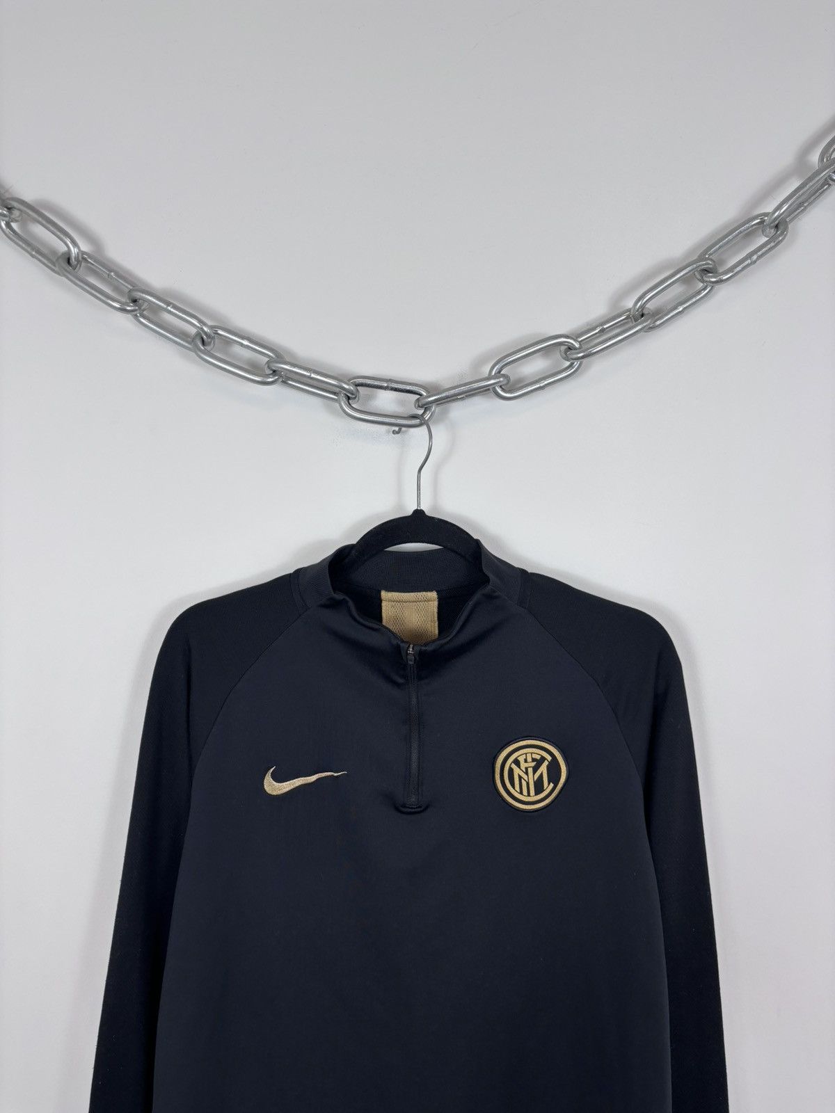Nike Nike Inter Milan 2019 Men’s Training 1/4 Zip Sweat Jacket Size US M / EU 48-50 / 2 - 2 Thumbnail