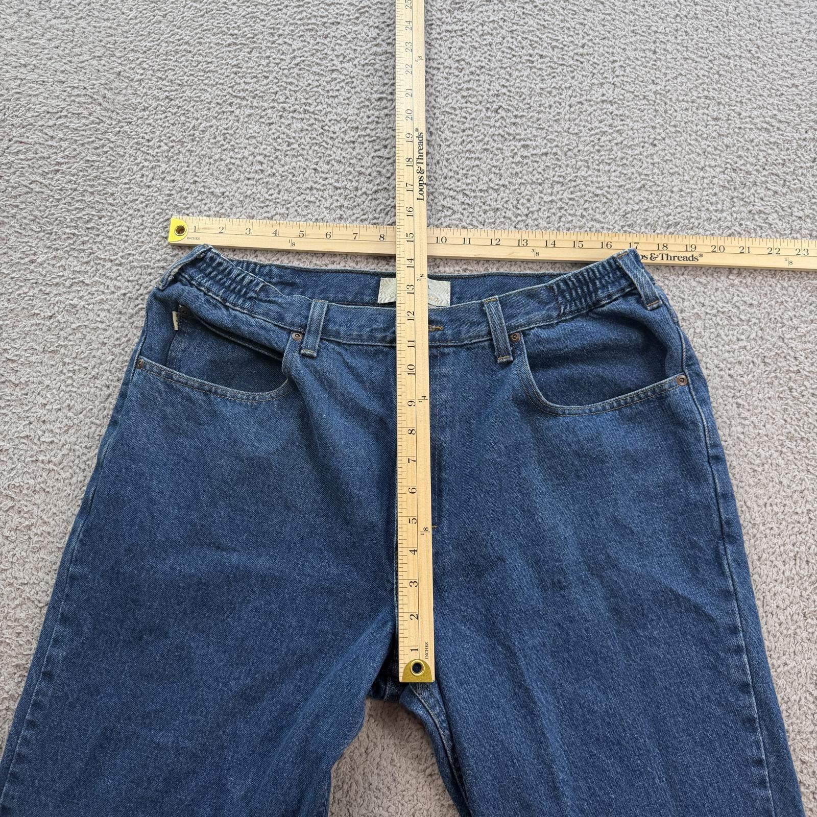 L.L. Bean LL Bean Double L Comfort Waist Jeans Mens 36x29 Blue Denim Size US 36 / EU 52 - 3 Thumbnail