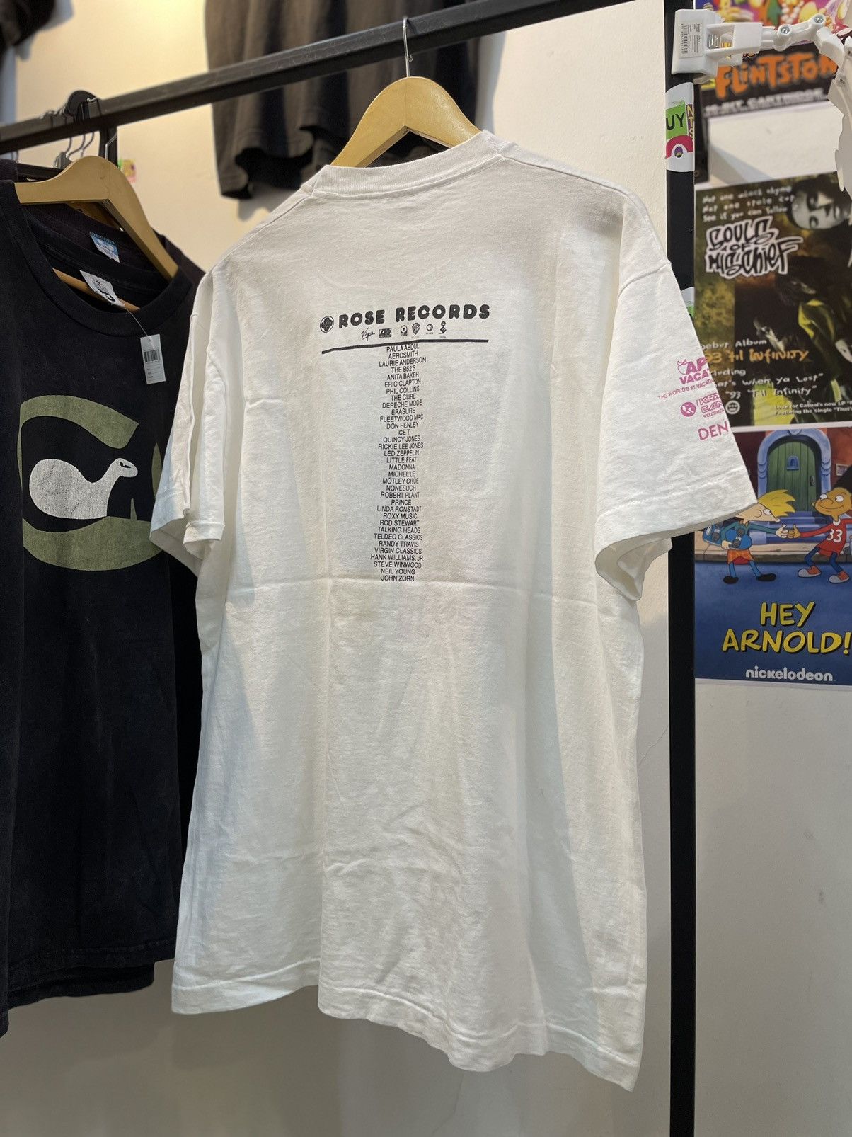 Band Tees Rose Records 90's Size US XL / EU 56 / 4 - 4 Thumbnail