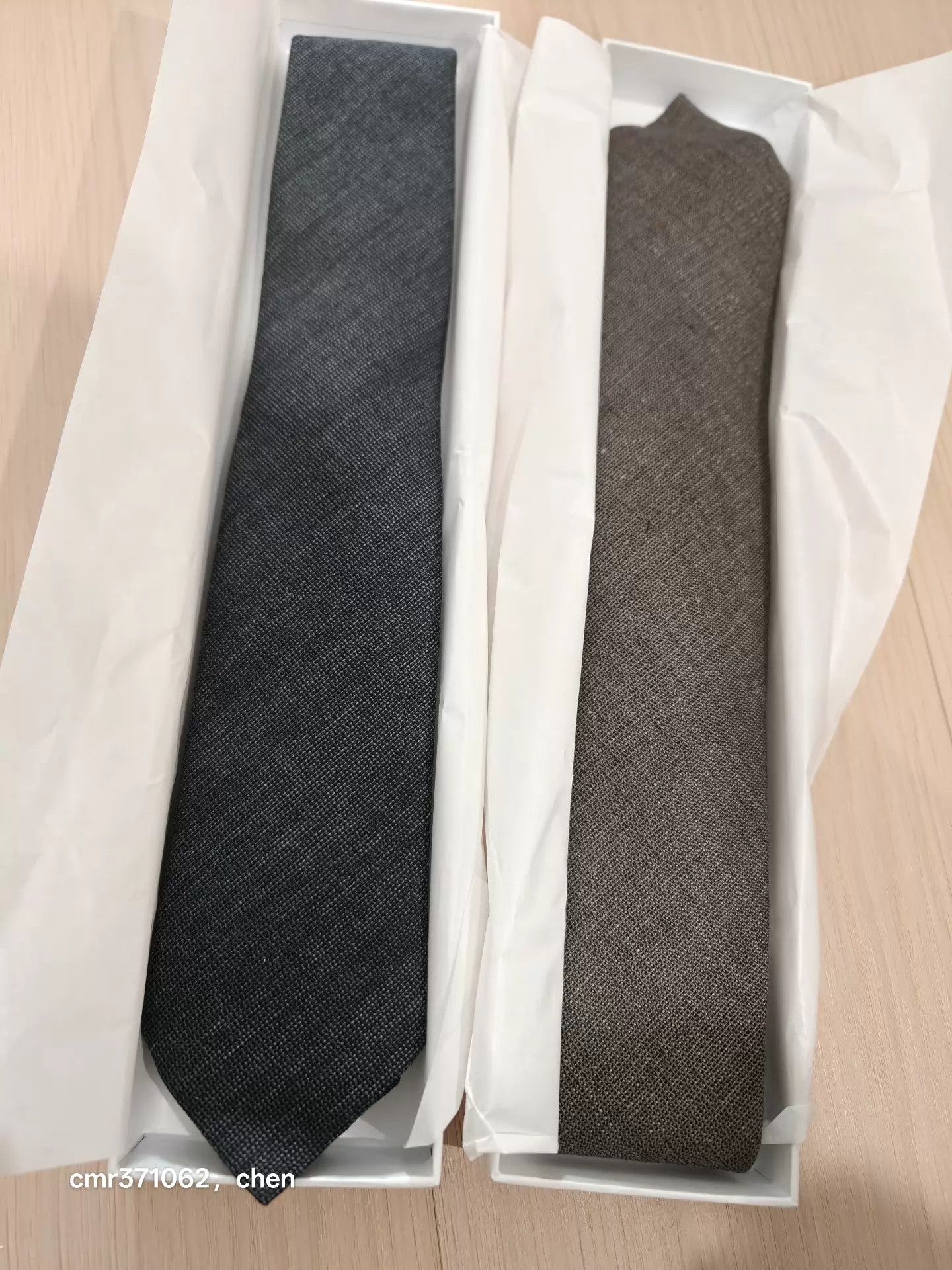 Visvim visvim 25AW Black Grey Wool Linen Blend Necktie Size ONE SIZE - 1 Thumbnail