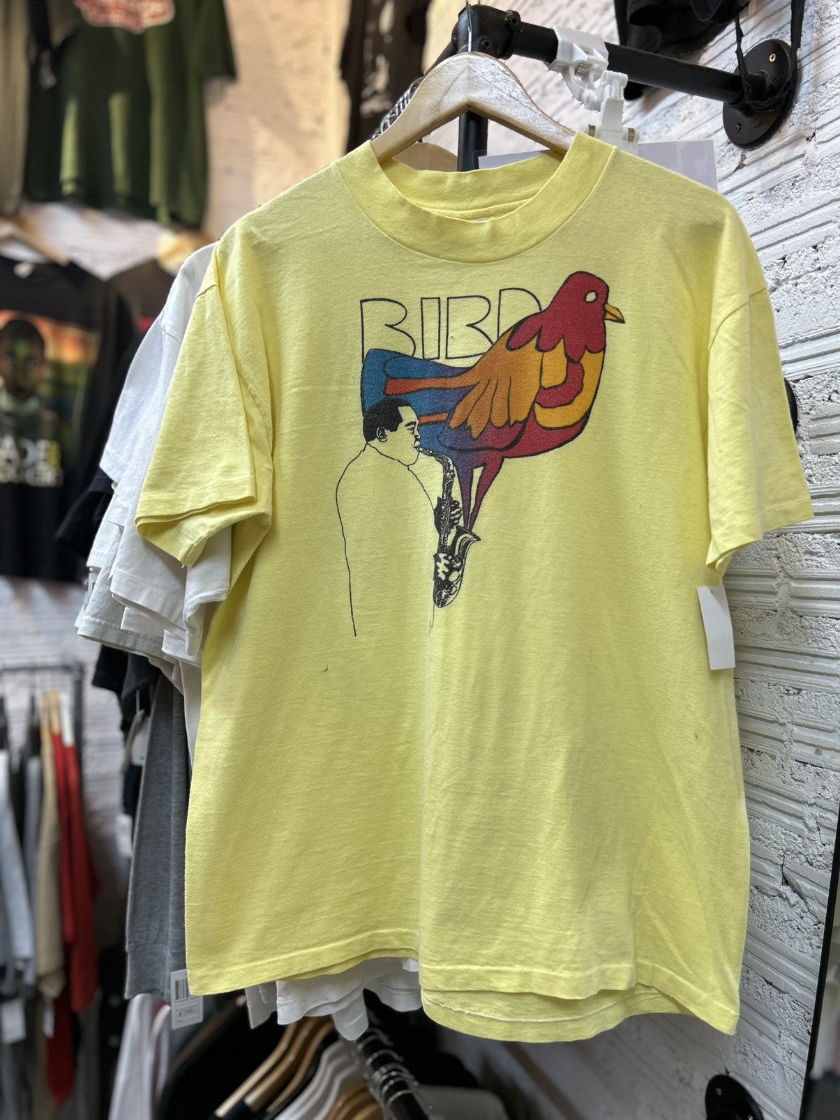Band Tees Charlie Parker “Bird” Vintage T Shirt 80’ Size US XL / EU 56 / 4 - 1 Thumbnail