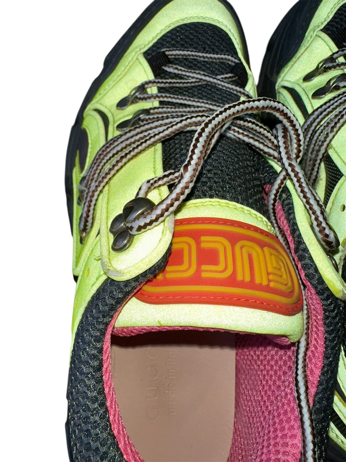 Gucci 🔥🔥FLURO🔥🔥 GUCCI FLASHTREK FLURO HIKING SNEAKER Size US 10 / EU 43 - 7 Thumbnail