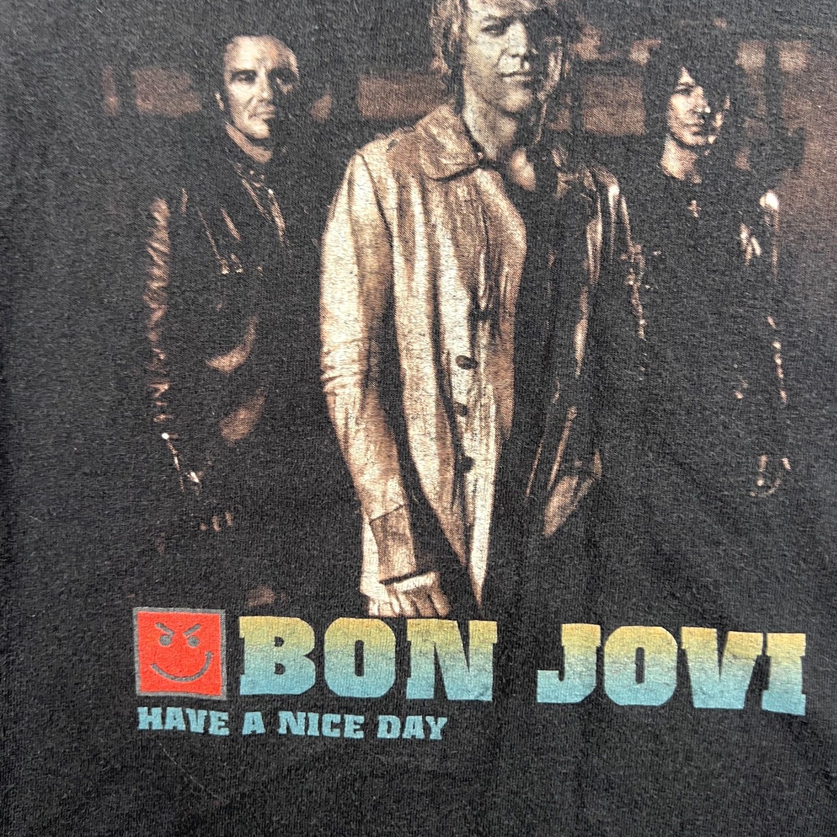 Hanes VINTAGE Bon Jovi Have A Nice Day Tour Concert T-Shirt M Black Short Sleeve Mens Size US M / EU 48-50 / 2 - 3 Thumbnail