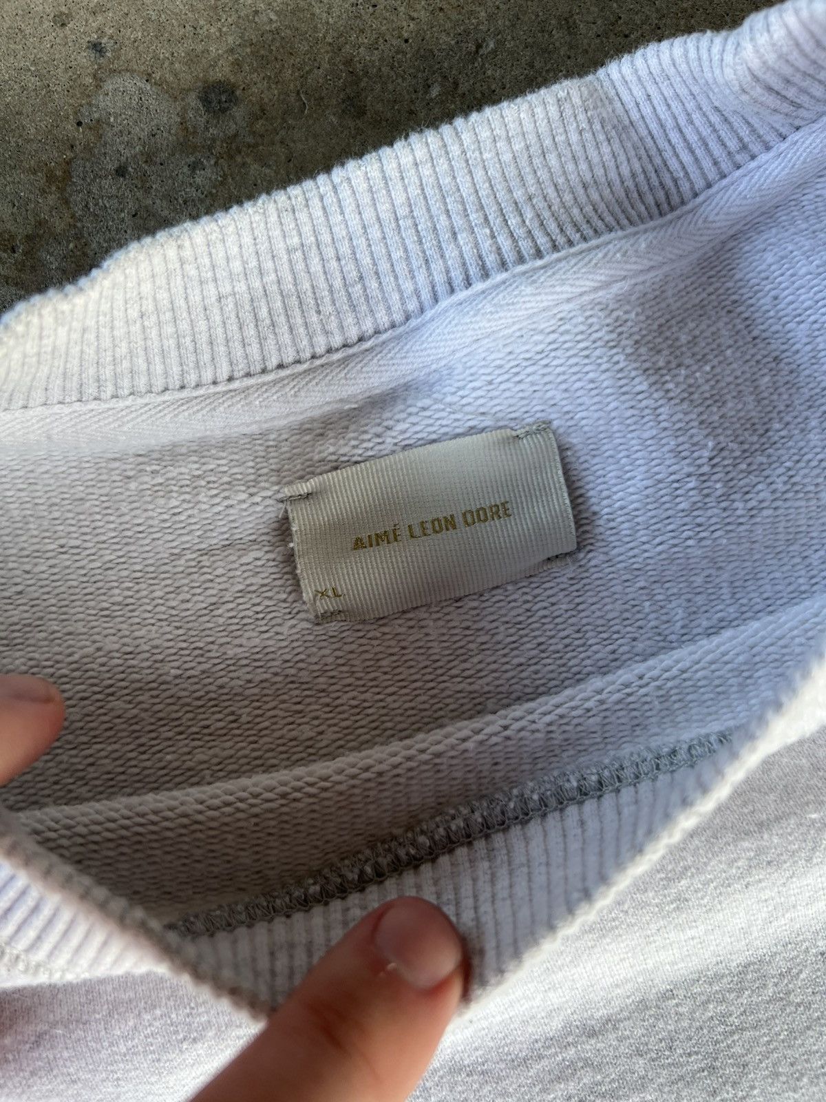 Aime Leon Dore RARE Aime Leon Dore Grey Essential Sweatshirt Crewneck Size US XL / EU 56 / 4 - 3 Thumbnail