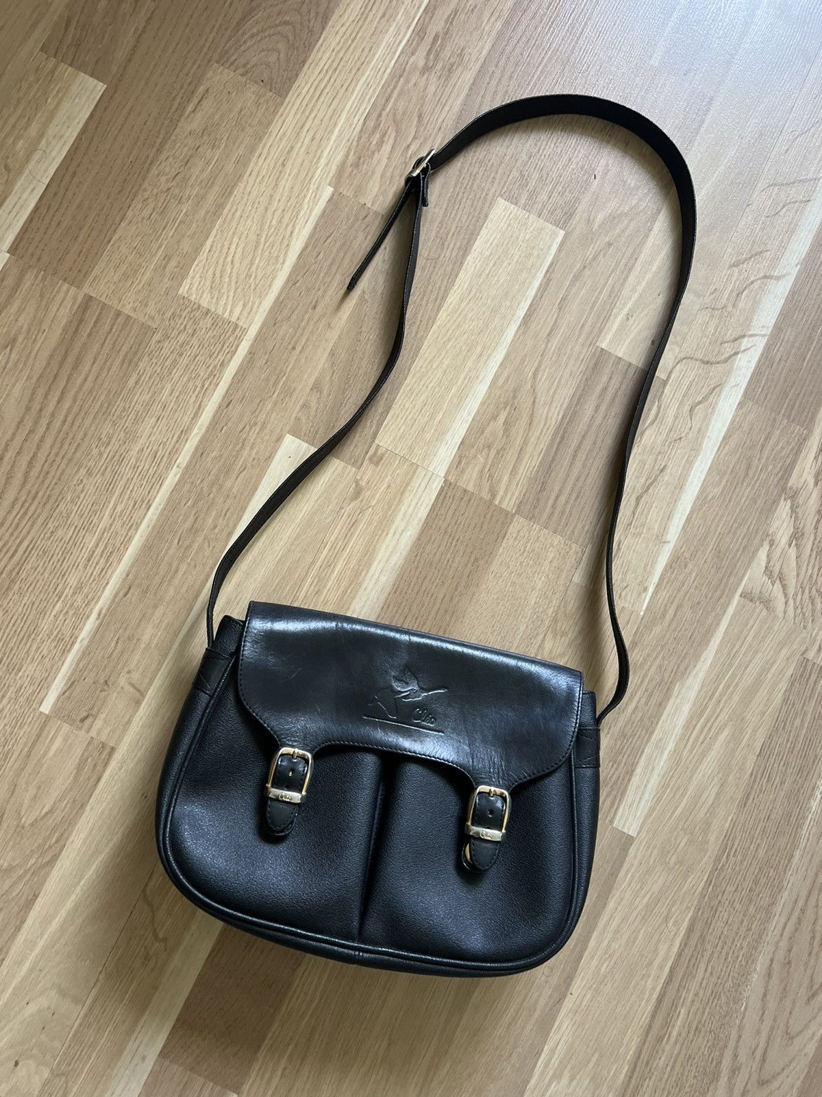 Le Grande Bleu (L.G.B.) Vintage avant garde leather messenger bag as 98 style 90s Size ONE SIZE - 2 Thumbnail