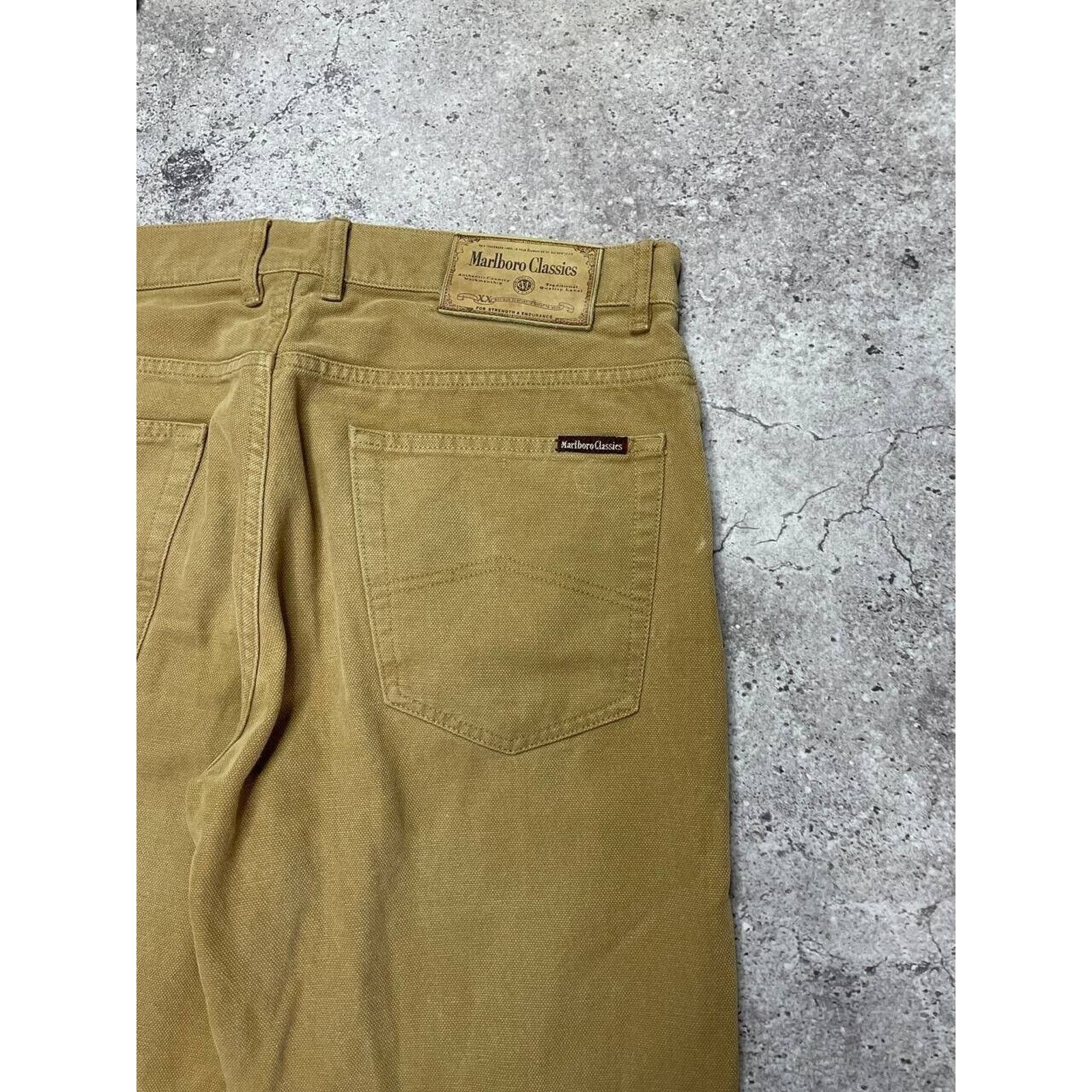 Marlboro Classics × Vintage Vintage Marlboro Classics Brown Cotton Pants Casual Workwear Size US 34 / EU 50 - 5 Thumbnail