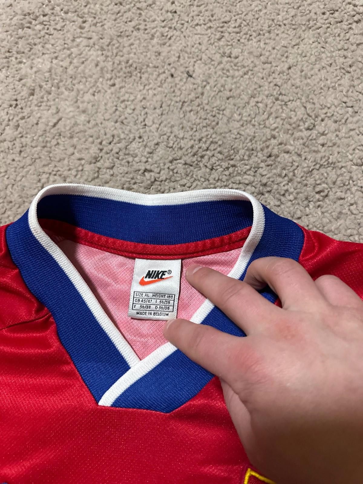 Nike #10 RYTCHKOV FC Basel 1998/99 Football Shirt Soccer Jersey Size US XL / EU 56 / 4 - 5 Thumbnail