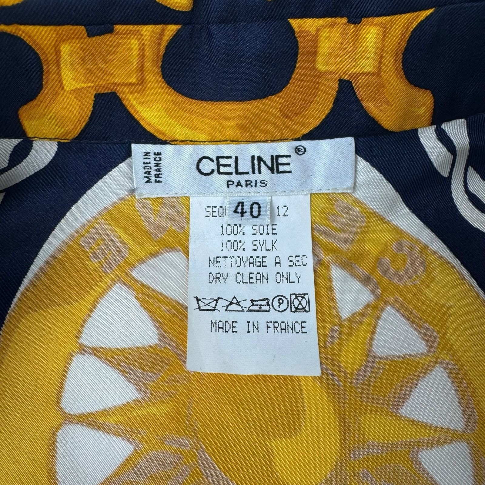 Celine Celine Vintage Silk Button-Up Size S / US 4 / IT 40 - 9 Thumbnail
