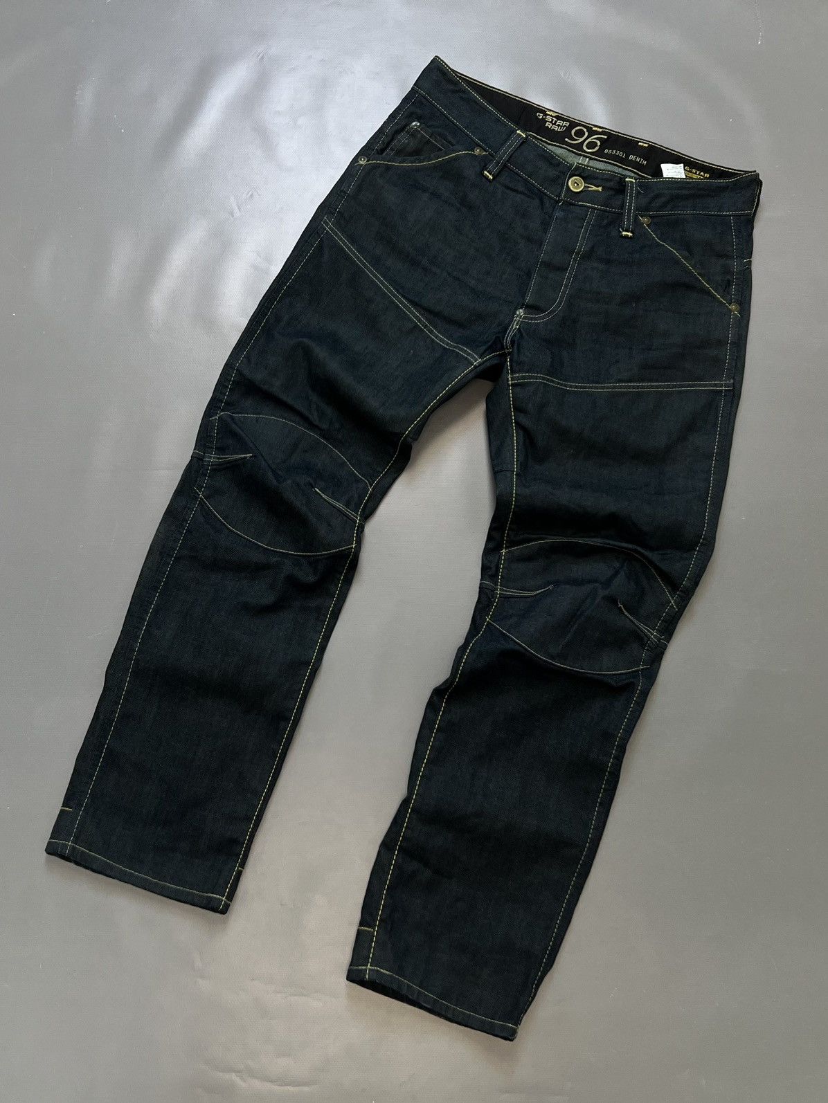 G-Star × Vintage Vintage G Star Raw 96 GS3301 Denim Jeans Big Logo Y2k Size US 32 / EU 48 - 2 Thumbnail
