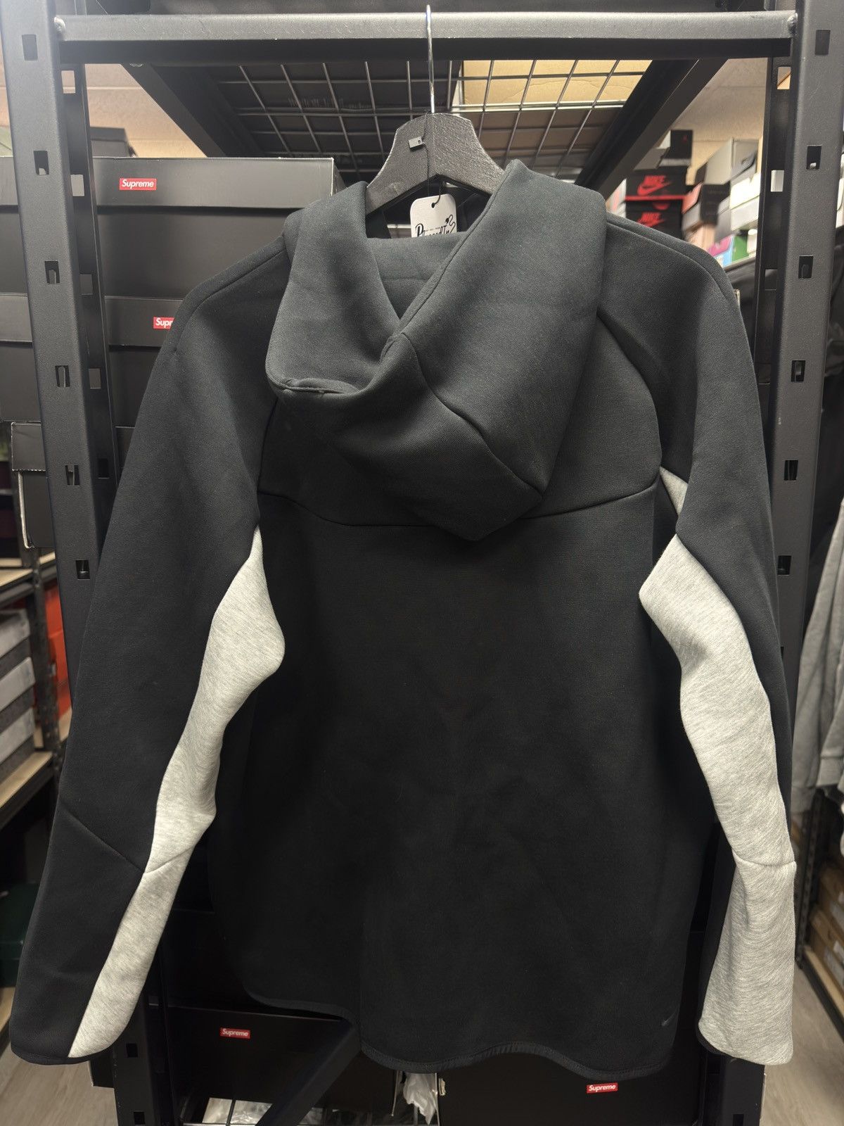 Nike Nike Tech Fleece Hoodie Black and Gray Size US M / EU 48-50 / 2 - 3 Thumbnail