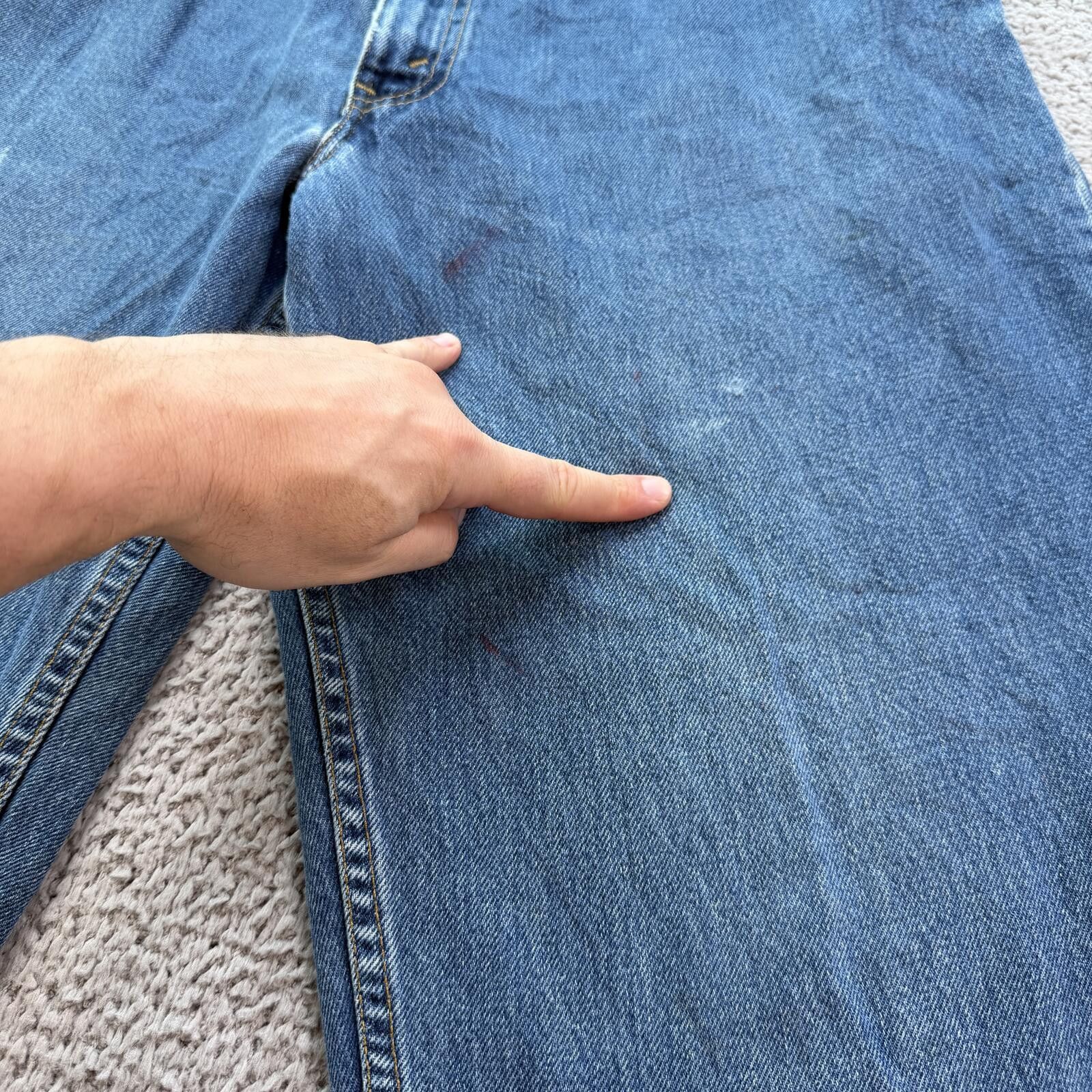 Levi's Vintage Levis 560 Loose Fit Tapered Leg Light Wash Jeans 36 Size US 36 / EU 52 - 7 Thumbnail