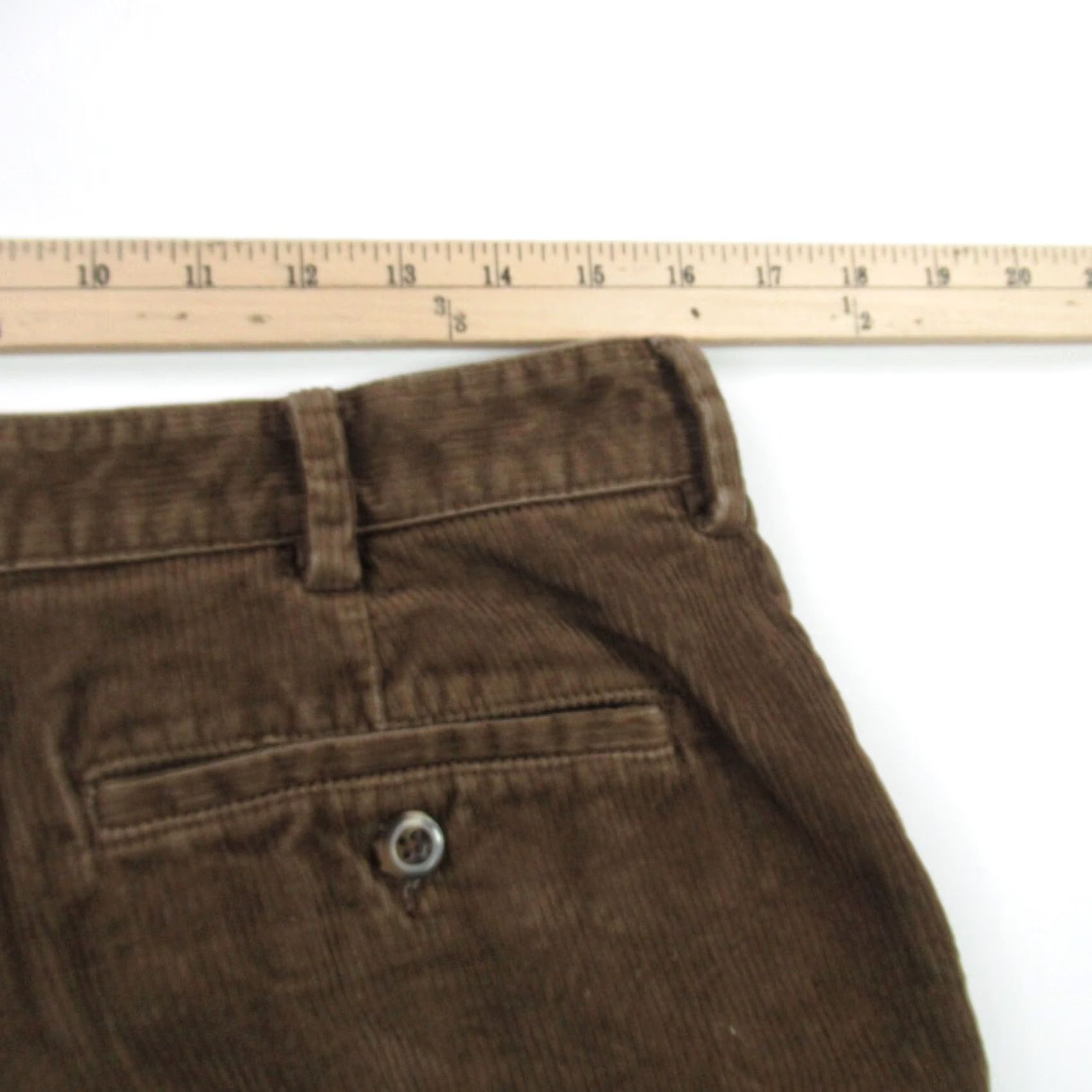 Vintage LL Bean Jeans Womens 34X29 Brown Corduroy Straight Leg Pockets Casual Pockets Size 24" / US 00 / IT 34 - 6 Thumbnail