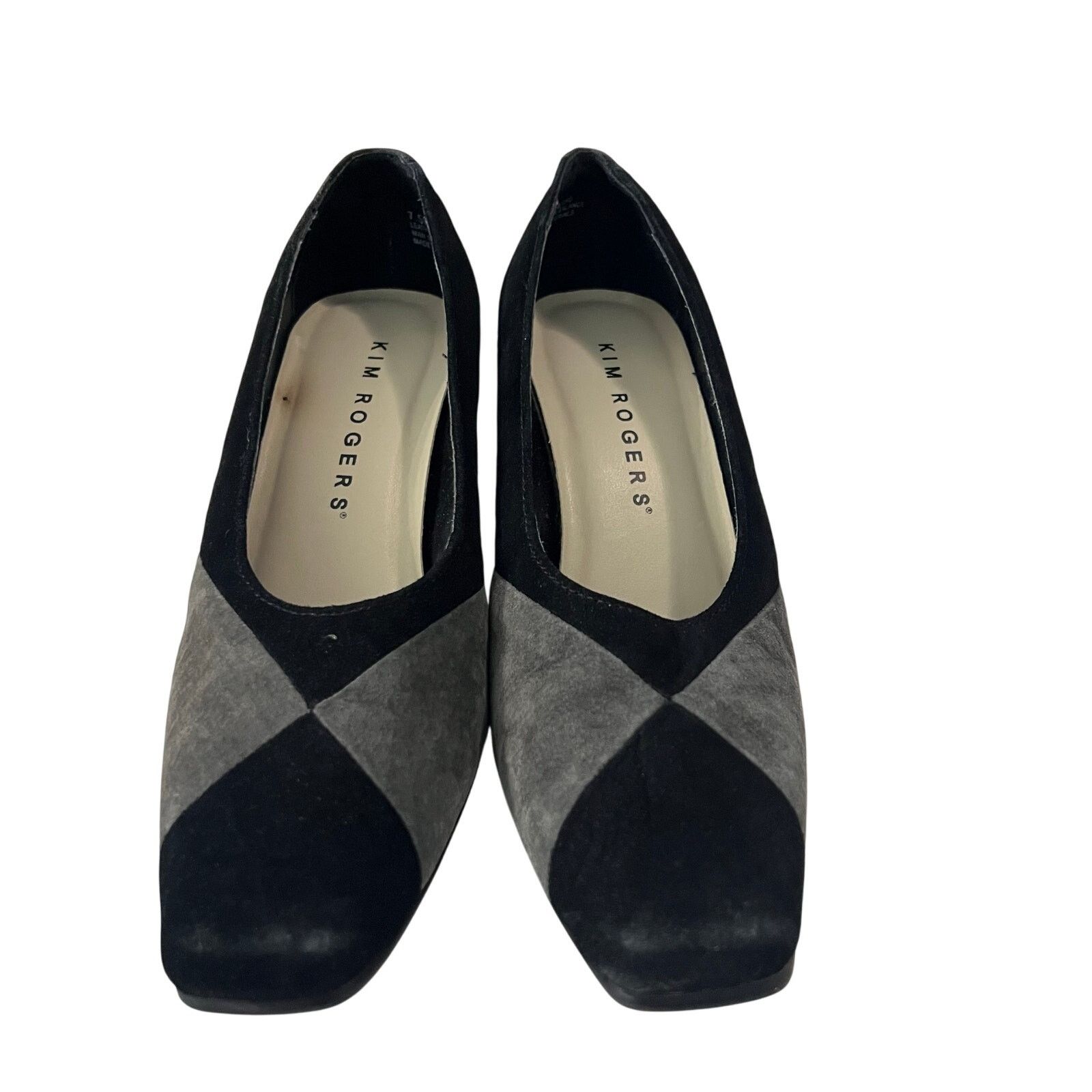 Other Kim Rogers Pumps 7.5 Diamond Black Gray Colorblock Heel Size US 7.5 / IT 37.5 - 5 Thumbnail