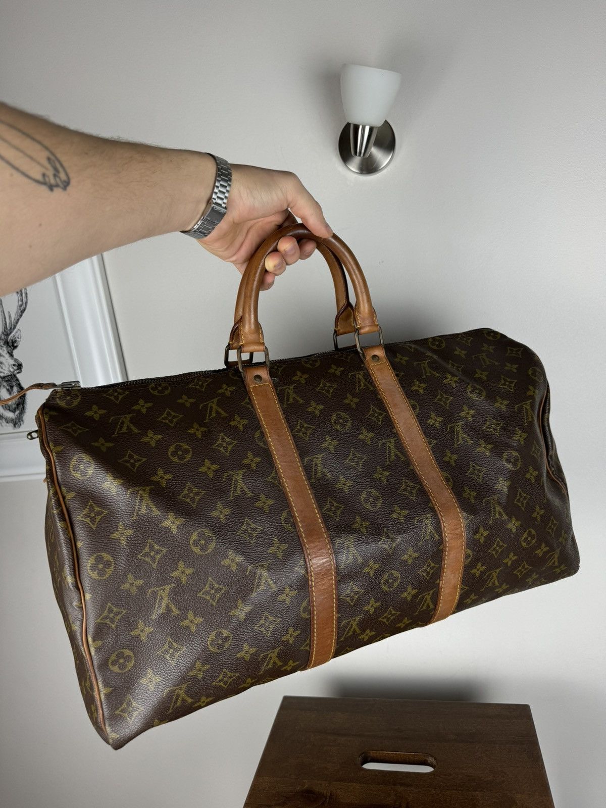Louis Vuitton Luxury travel bag Louis Vuitton Keepall 50 original item Size ONE SIZE - 2 Thumbnail