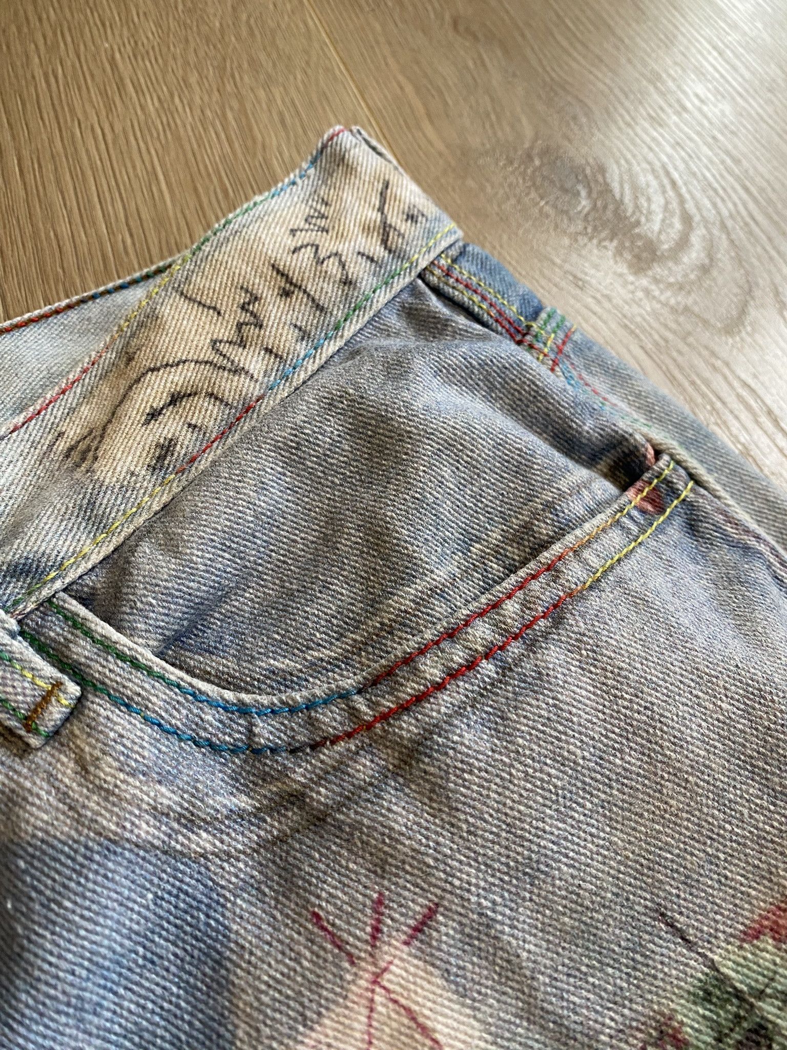 (di)vision × Acne Studios $385 - 31 - Trompe L'oeil Print Jeans Size US 31 - 19 Thumbnail