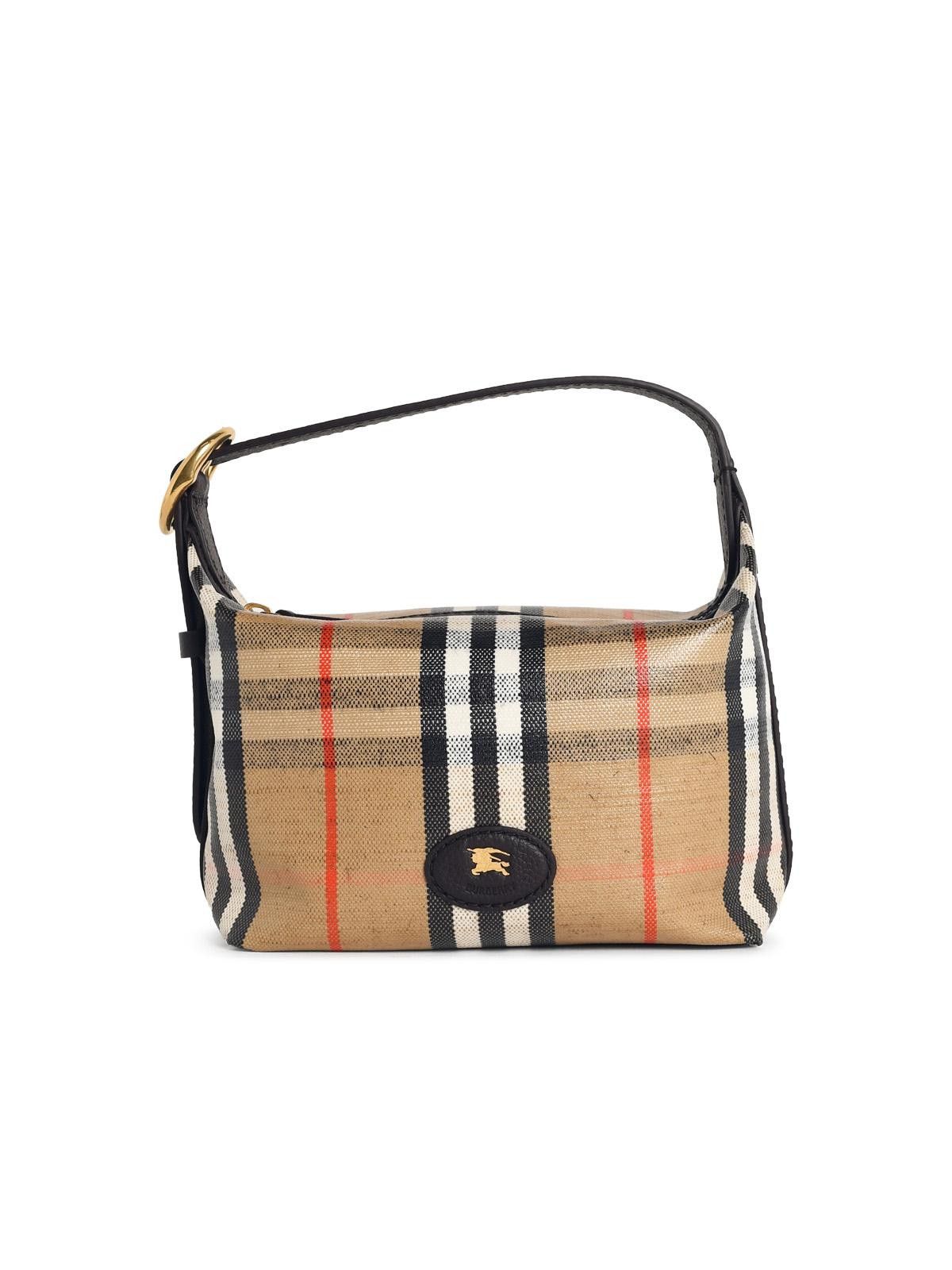 BURBERRY 'Highlands' Mini Boreson In Beige Sand Cotton Blend