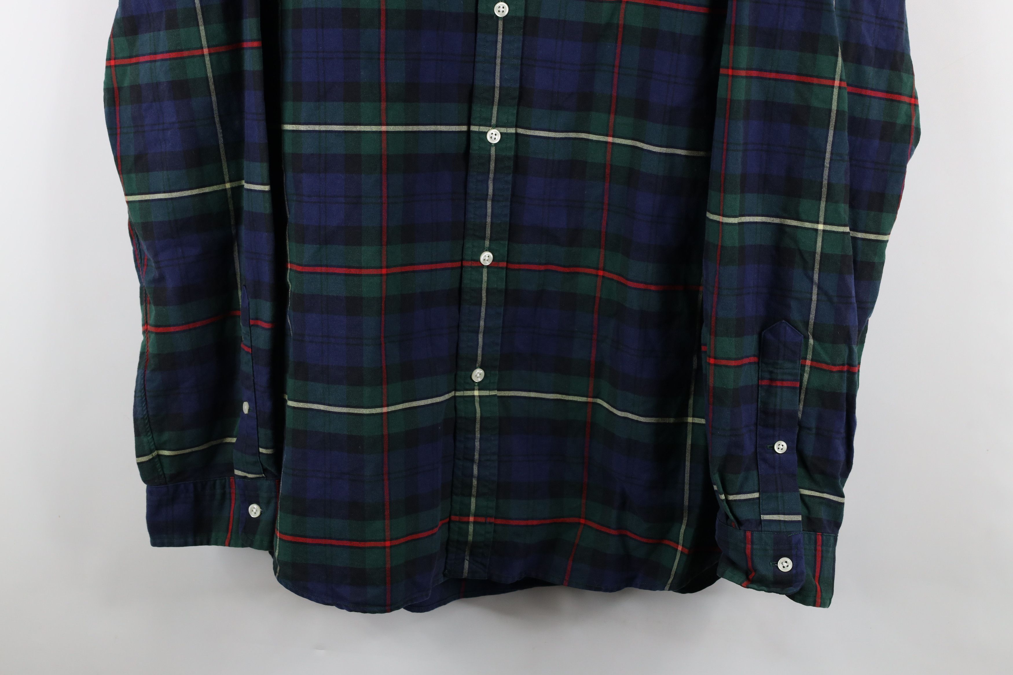Ralph Lauren × Vintage Vintage Ralph Lauren Collared Button Down Shirt Plaid Size US XXL / EU 58 / 5 - 3 Thumbnail