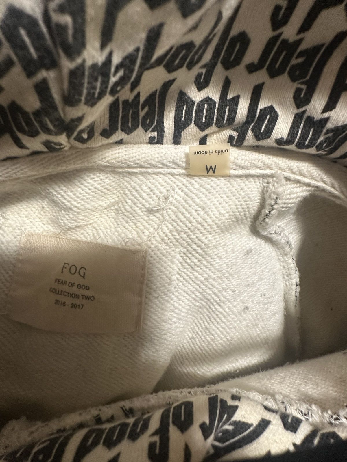 Fear of God Fear of God all over repeat hoodie 2016 Medium Size US M / EU 48-50 / 2 - 6 Thumbnail