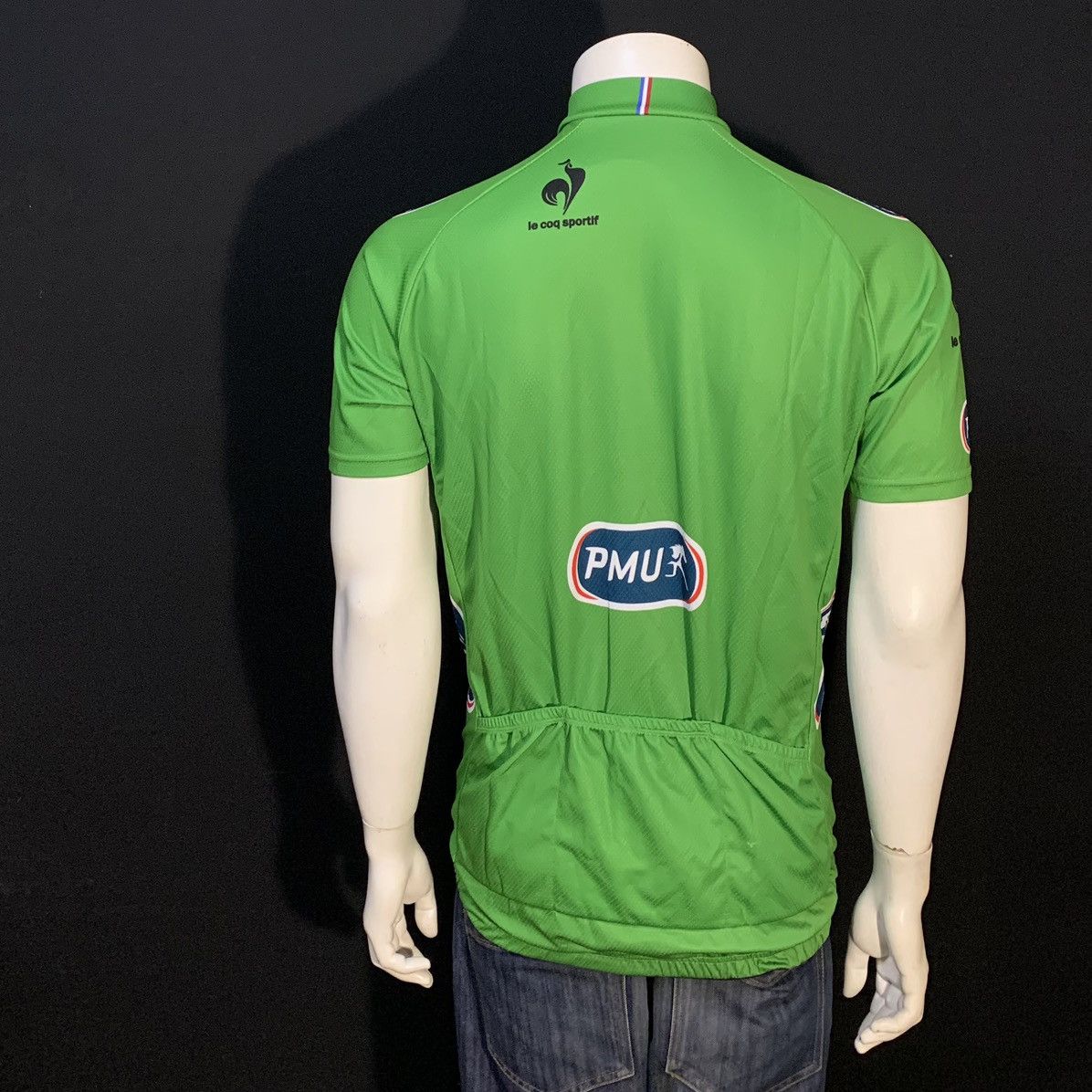 Le Coq Sportif 2014 TOUR DE FRANCE PMU GREEN LE COQ SPORTif JERSEY Size US XXL / EU 58 / 5 - 2 Thumbnail