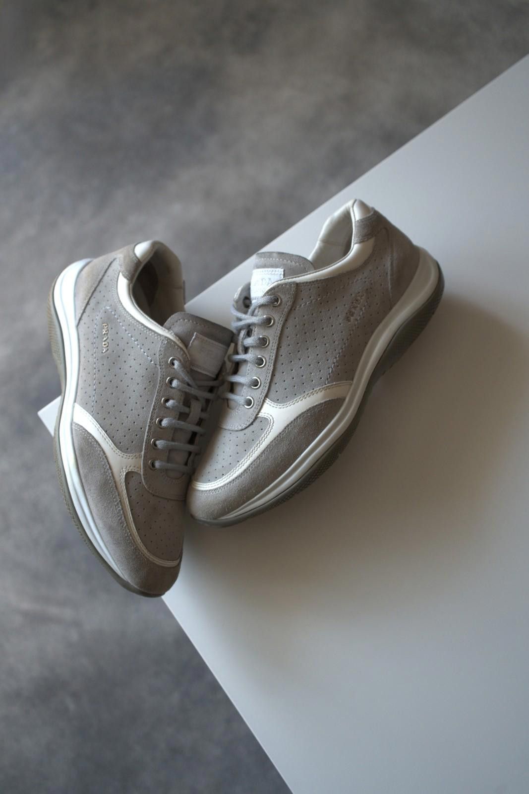 Prada 2005 Prada Suede Low Top Sneakers Women Size 8.5 Size US 8.5 / IT 38.5 - 2 Thumbnail