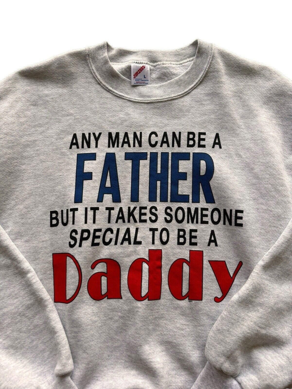Jerzees × Vintage VTG 90s Funny Parody Daddy Crewneck Sweater Large Jerzees Size US L / EU 52-54 / 3 - 1 Thumbnail