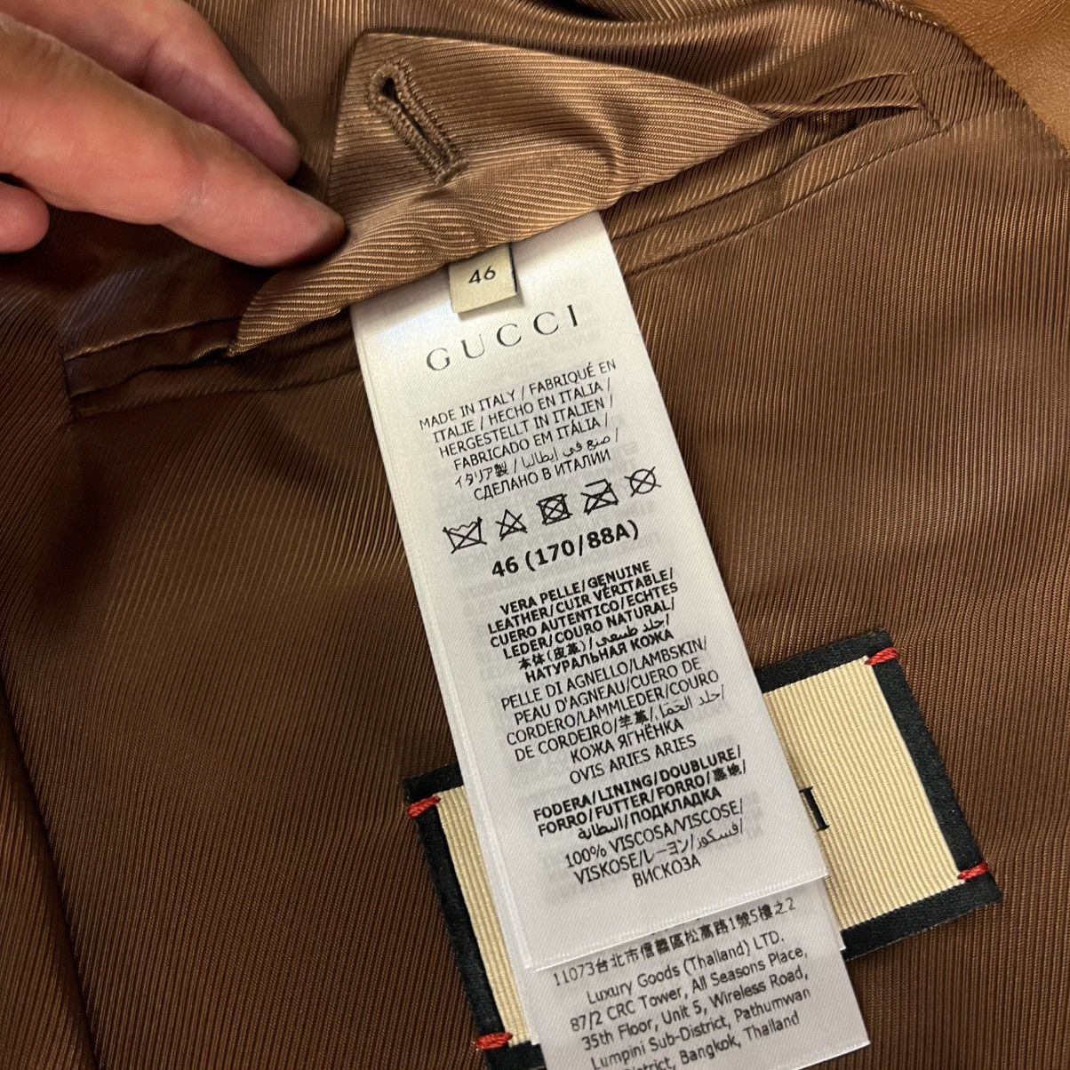 Gucci Gucci Leather Jacket in Large Size US L / EU 52-54 / 3 - 6 Thumbnail