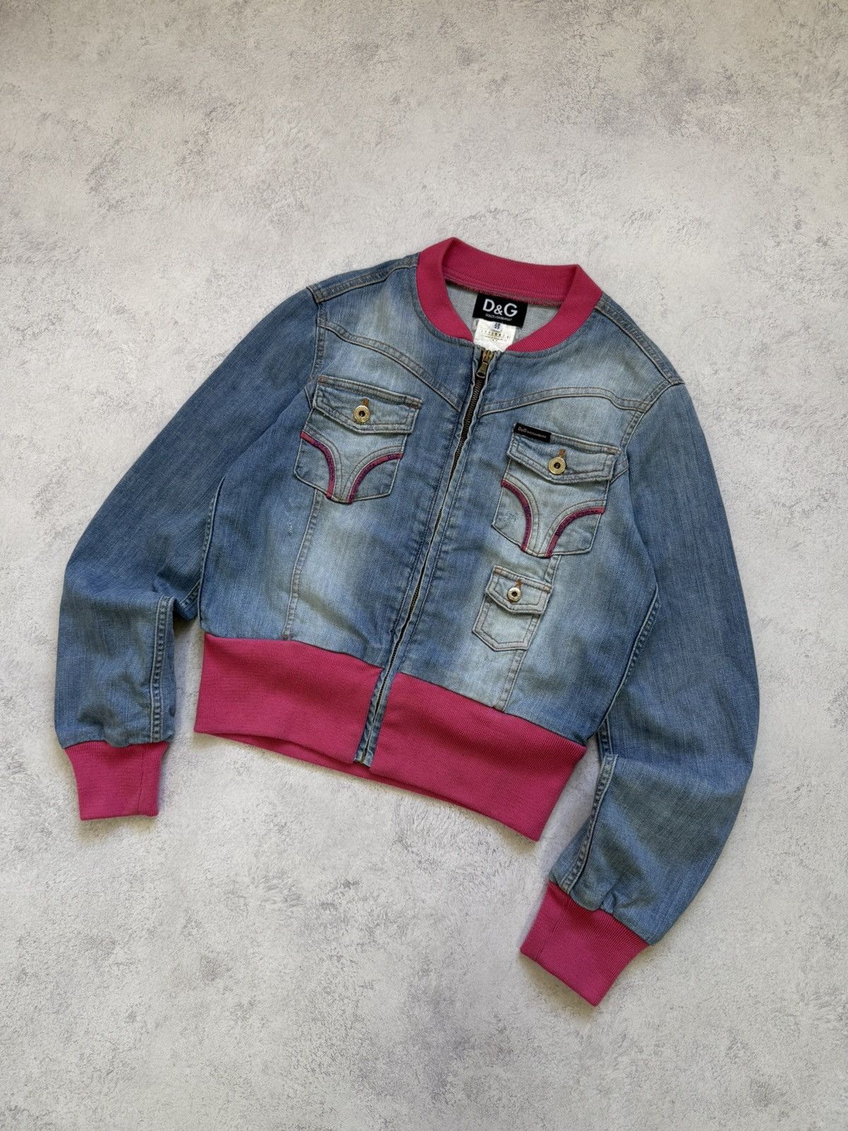 Dolce & Gabbana Vintage Dolce Gabbana Blue/Pink Denim Jacket Size 28/42 Size M / US 6-8 / IT 42-44 - 12 Thumbnail
