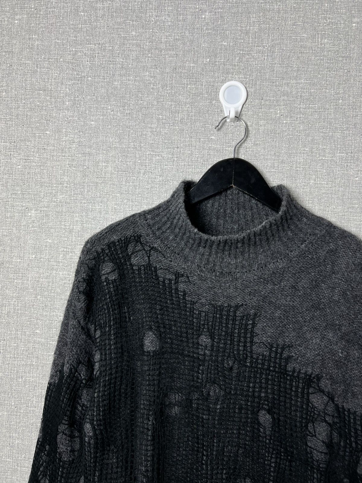 Diesel Rare Diesel Spiderweb Destroyed M-Plagae Pullover Sweater Size S / US 4 / IT 40 - 3 Thumbnail