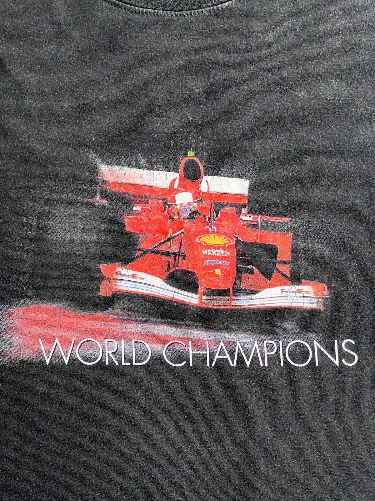 Ferrari Rare Vintage Ferrari World Champion Tee Size US L / EU 52-54 / 3 - 3 Thumbnail