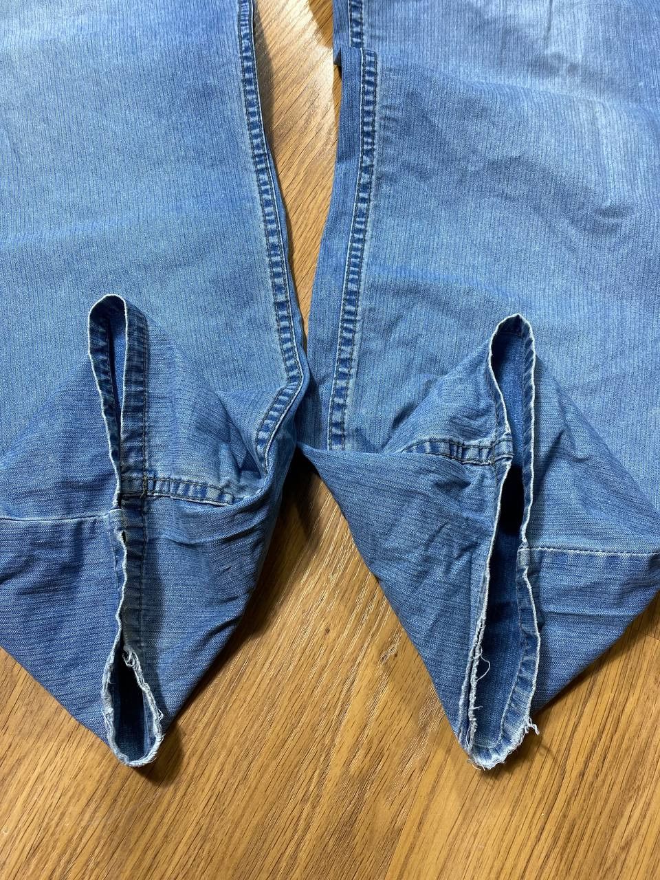 Japanese Brand × Levi's Crazy Crash Dirty Baggy Faded Jean Japan Avant Garde Style Size US 34 / EU 50 - 3 Thumbnail