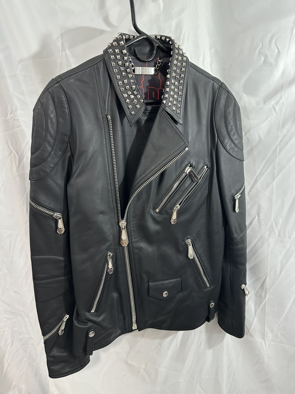 Philipp Plein PHILIPP PLEIN LEATHER SKULL JACKET Size US L / EU 52-54 / 3 - 1 Thumbnail
