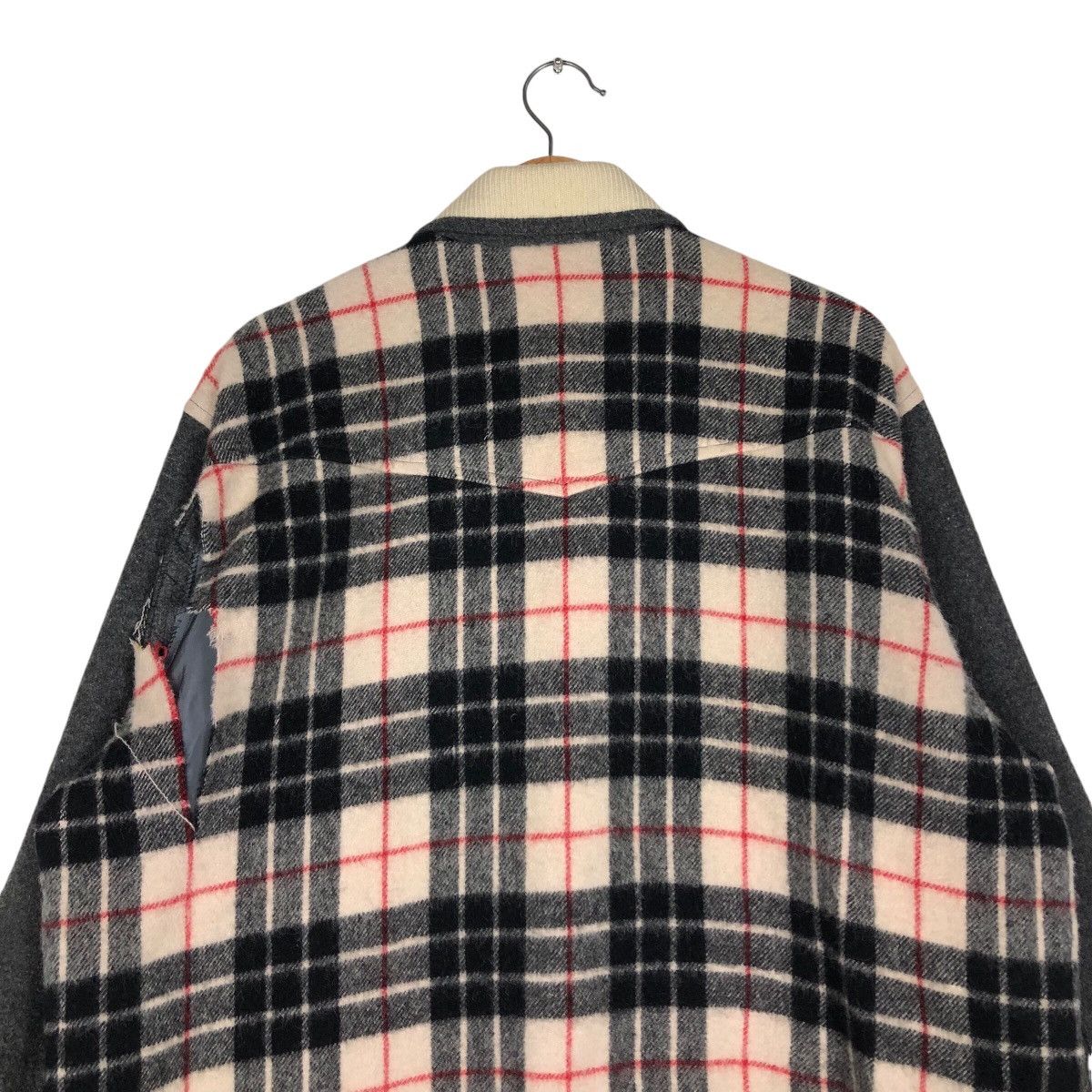 Japanese Brand 📌Vintage Bomber Jacket Rugby Ball Design Tartan Big Logo Size US M / EU 48-50 / 2 - 10 Thumbnail