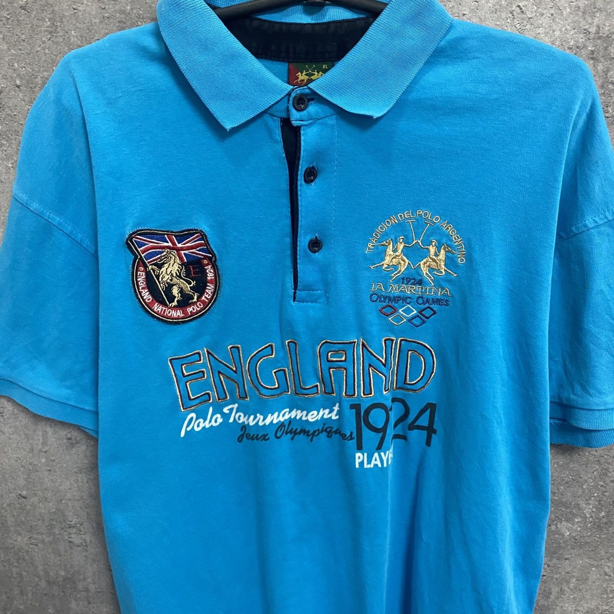 La Martina Vintage Y2K La Martina England #3 Polo T-Shirt Hype Size US XL / EU 56 / 4 - 6 Thumbnail