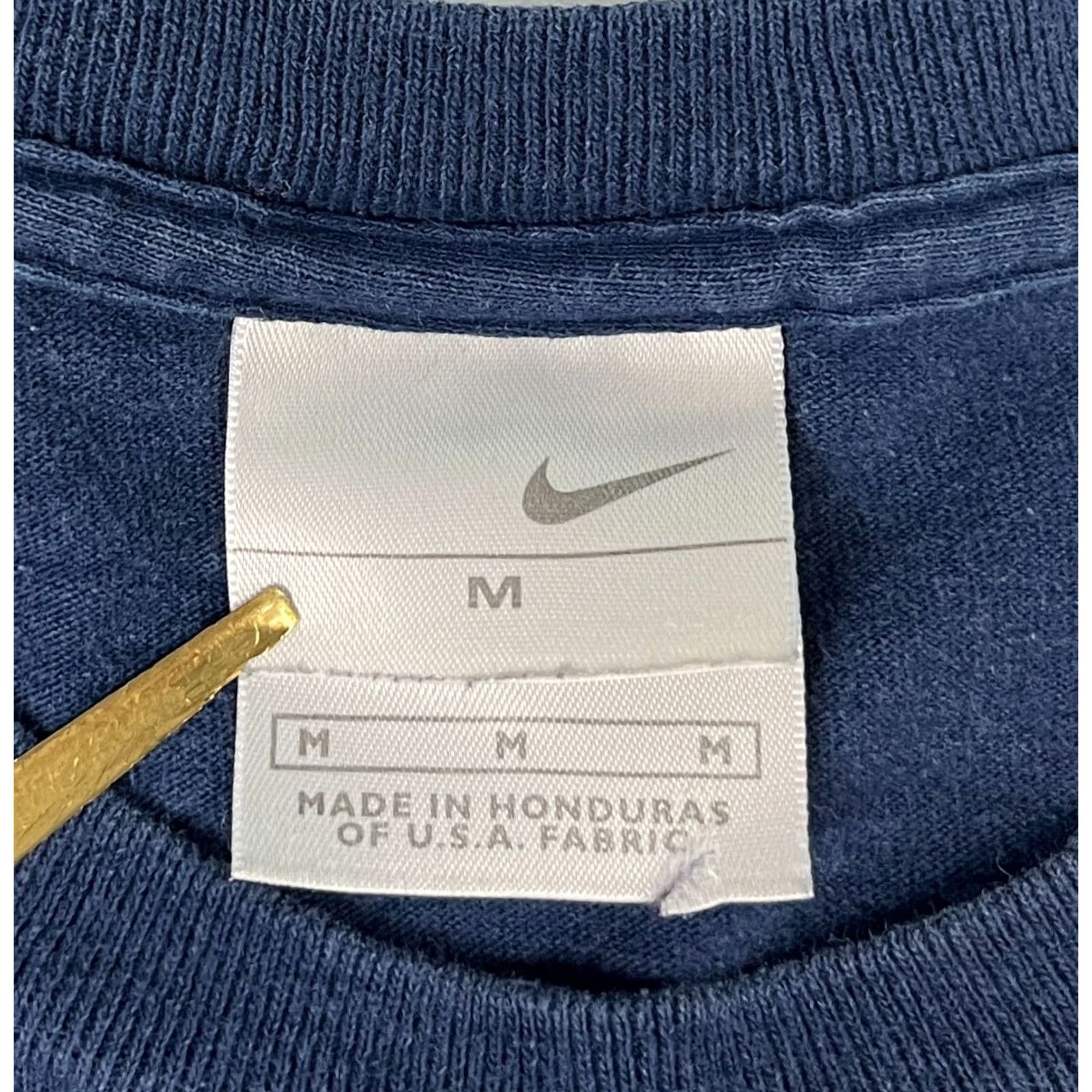 Nike VINTAGE Nike Air Spice Long Sleeve T-Shirt Mens Size M Navy 90s Embroidered Cotton Shirt Size US M / EU 48-50 / 2 - 5 Thumbnail