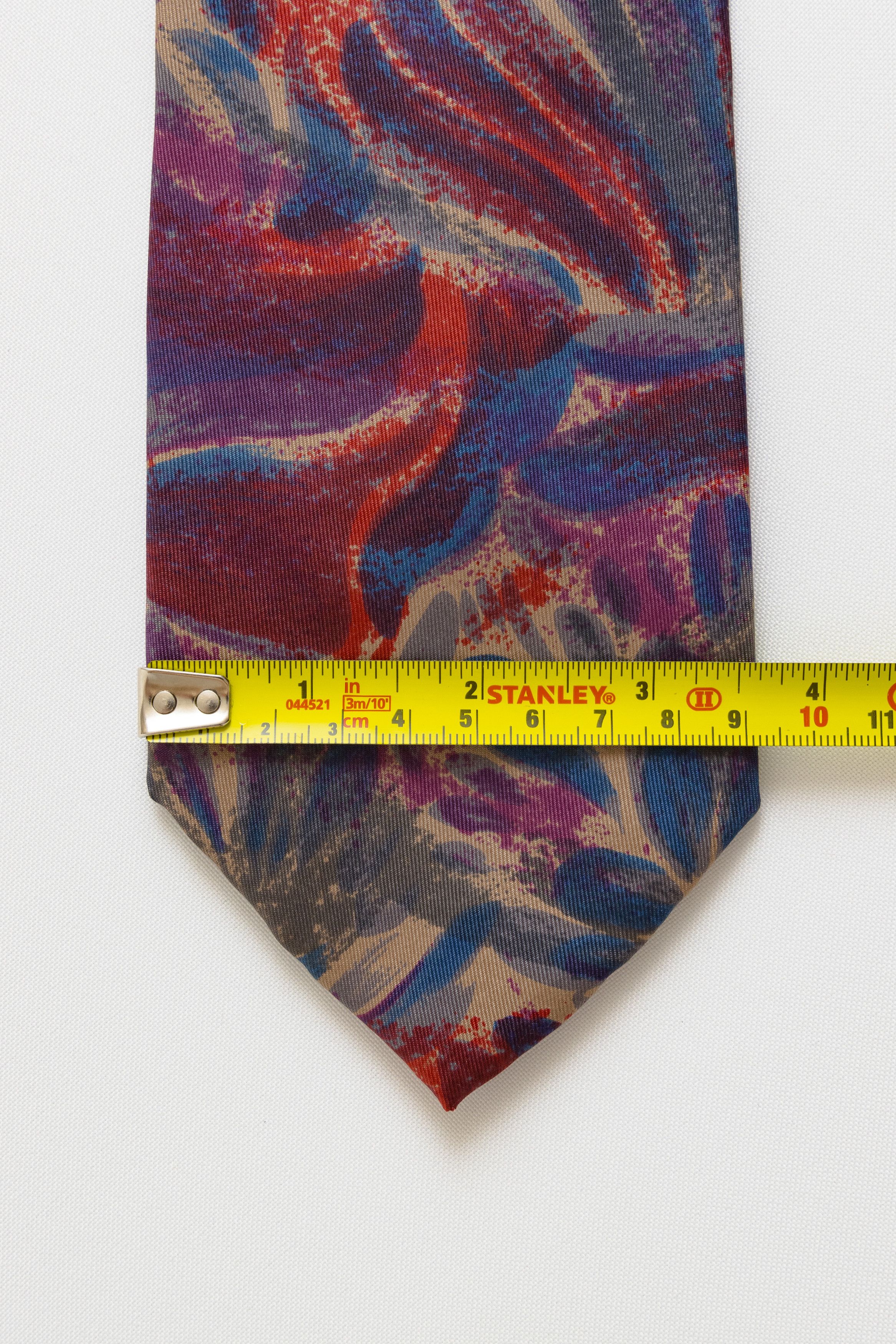 Vintage made in Italy Tie abstract pattern print necktie 019 Size ONE SIZE - 4 Thumbnail