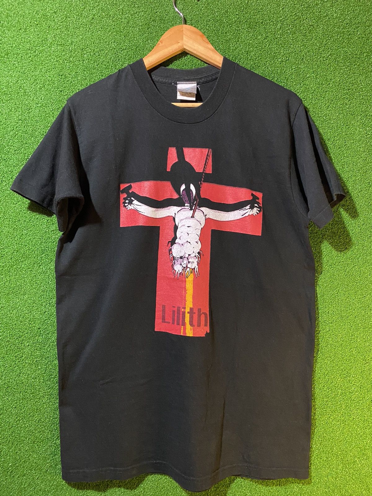 image of Anima x Vintage Lilith Neon Genesis Evangelion 90's in Black, Men's (Size Medium)