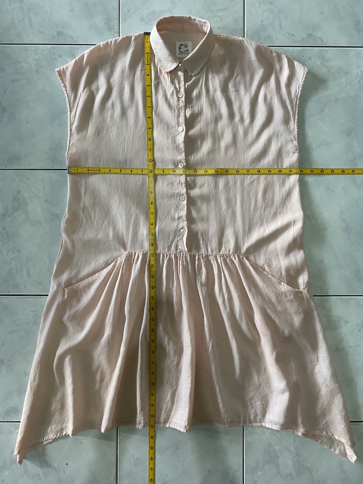 Tsumori Chisato Tsumori Chisato Soft Pink Sleeveless Tunic Dress Waist Tie Size ONE SIZE - 15 Thumbnail
