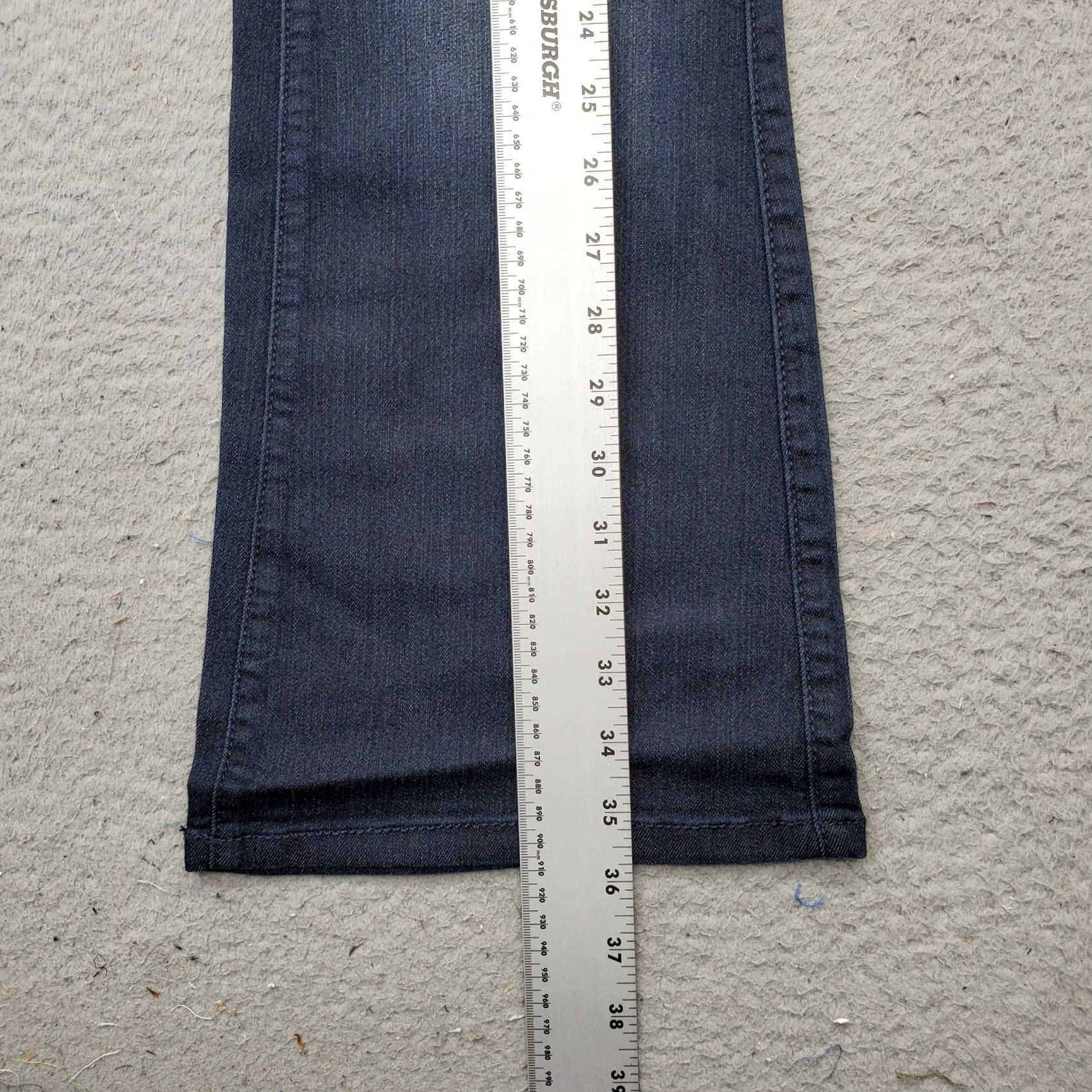 Torrid Torrid Bootcut Jeans Womens XS Blue Denim Dark Wash Faded Flat Front Pull-On NWT Size 26" / US 2 / IT 38 - 3 Thumbnail