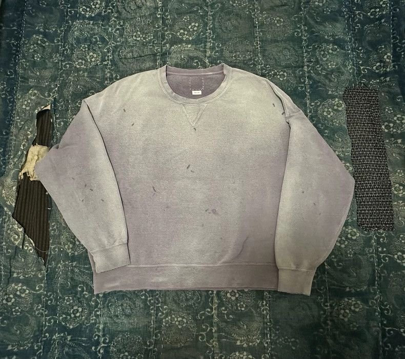 Visvim Visvim Amplus Sweatshirt with Distressed Finish-2506 Size US M / EU 48-50 / 2 - 3 Thumbnail