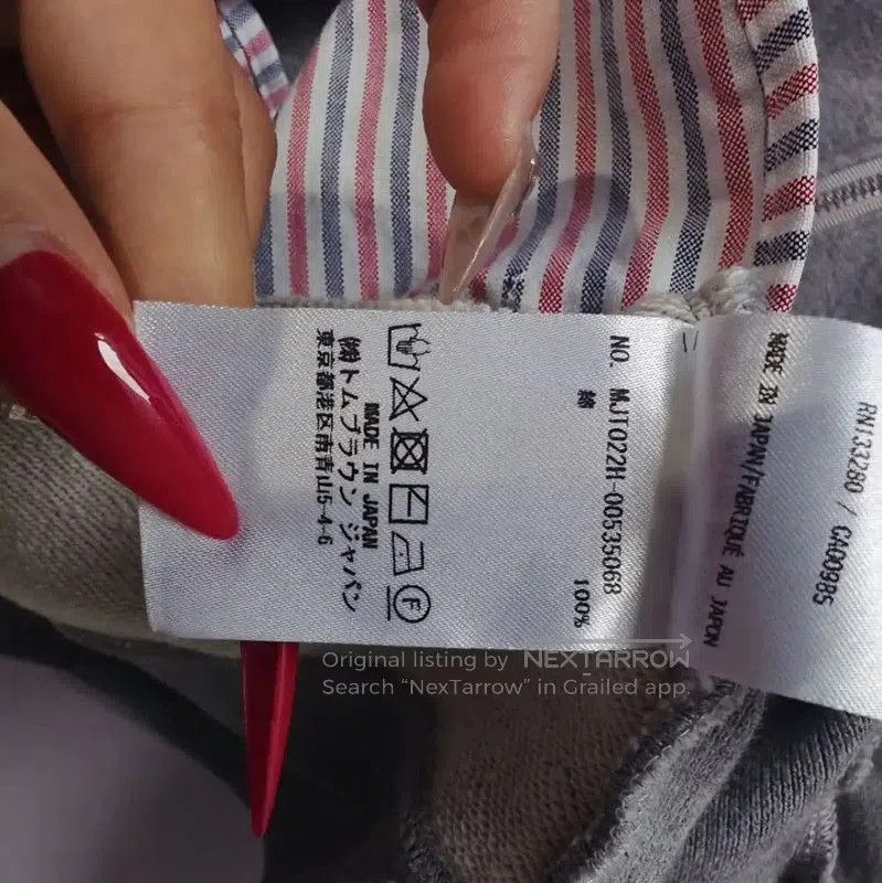 Thom Browne Thom Browne Gray Cotton Women's Hoodie . Size XL / US 12-14 / IT 48-50 - 7 Thumbnail