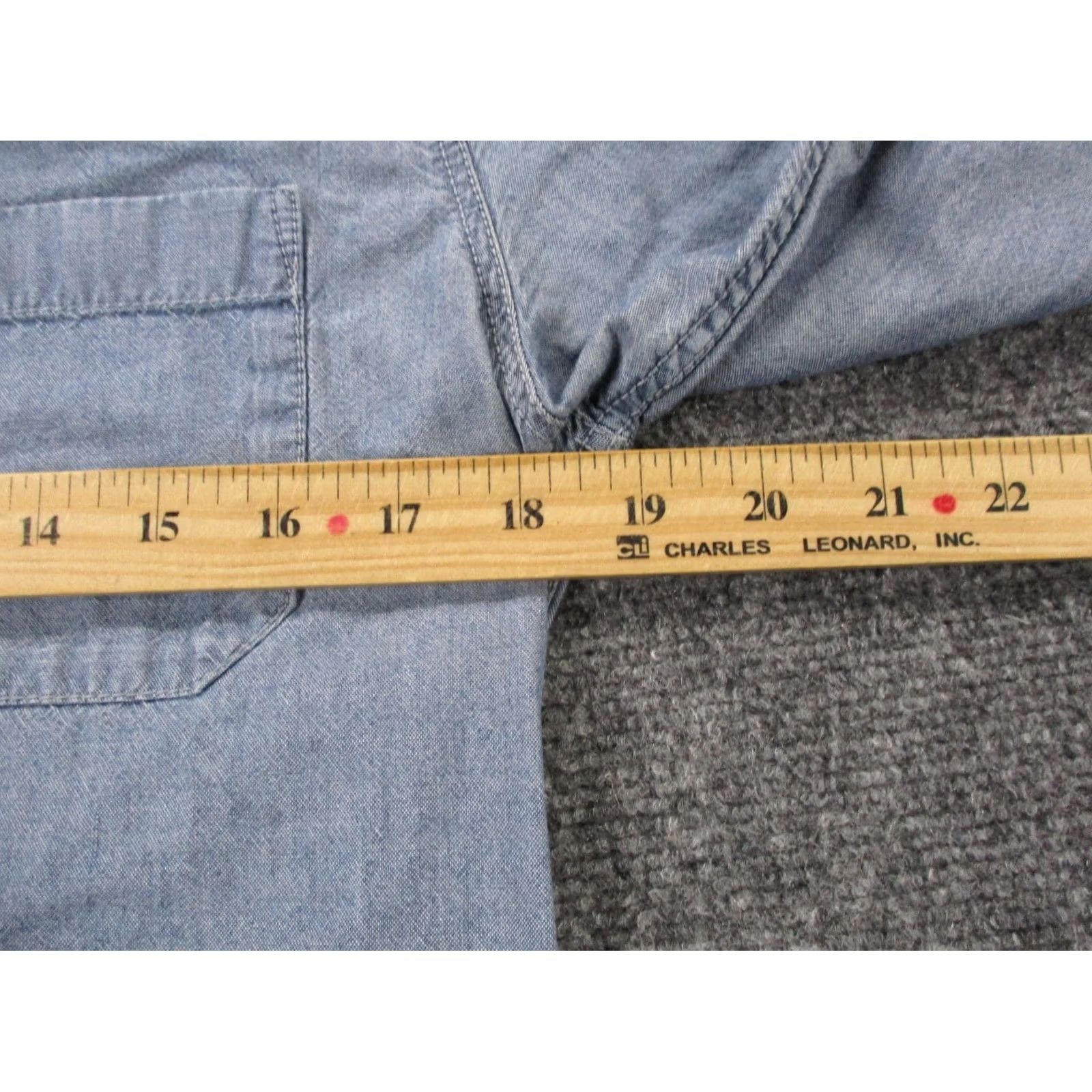 Nudie Jeans Nudie Shirt Mens M Blue Jeans Denim Lightweight Casual Classic Country Barn Size US M / EU 48-50 / 2 - 5 Thumbnail