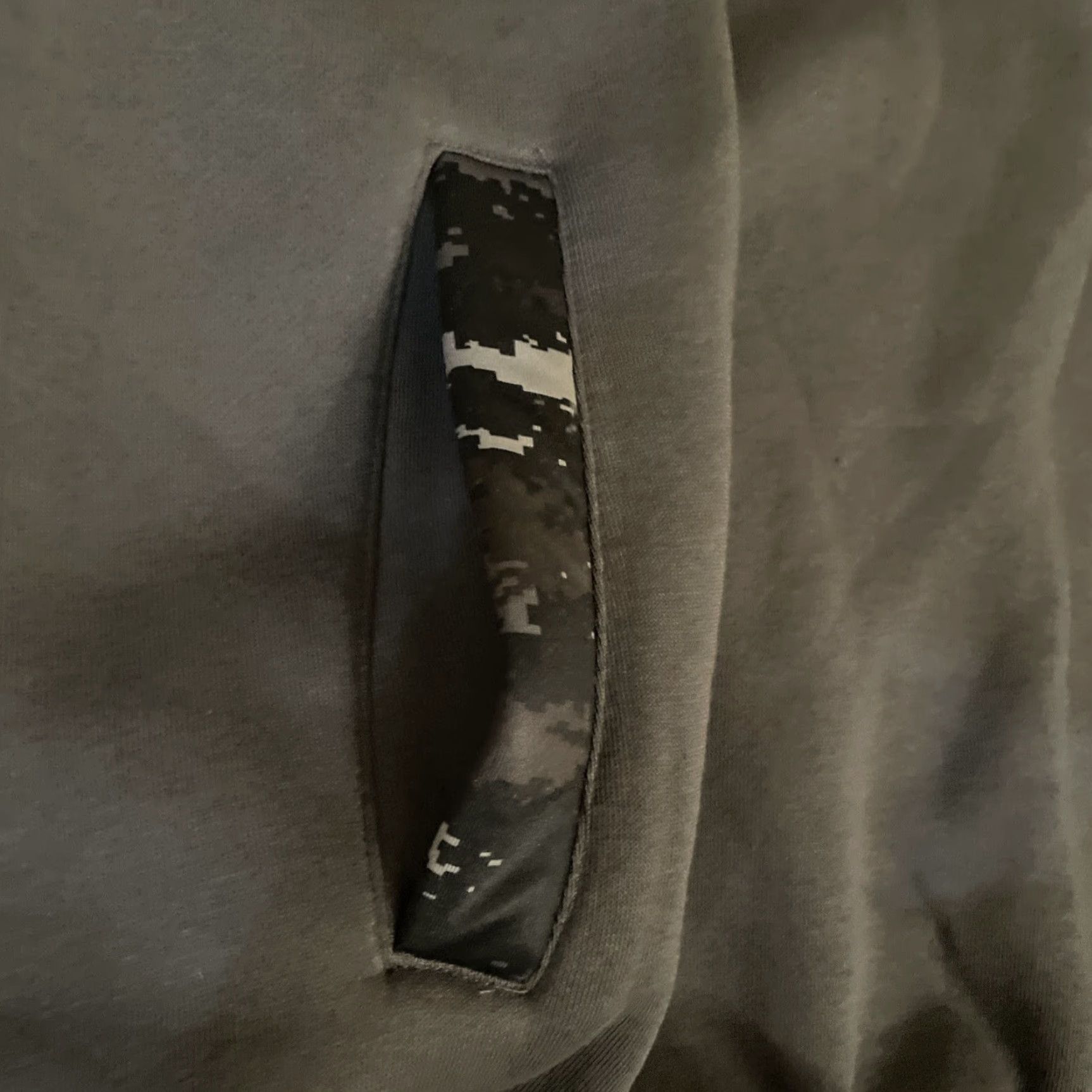 Logo 7 NRA Sweatshirt Men’s Large Pullover 1/4 Snap Button Mock Neck Grey Camo Logo Size US L / EU 52-54 / 3 - 7 Thumbnail
