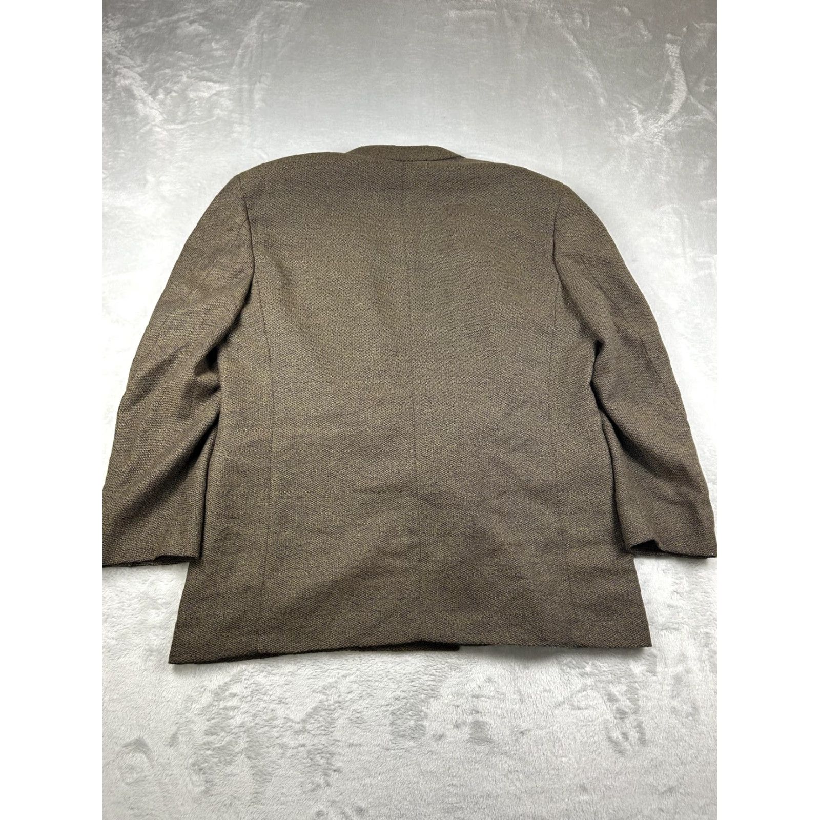 Canali Canali Proposta Mens Blazer Sport Coat Brown Tweed Wool Double-Breasted 6-Button Made in Italy 54R Size 44R - 2 Thumbnail