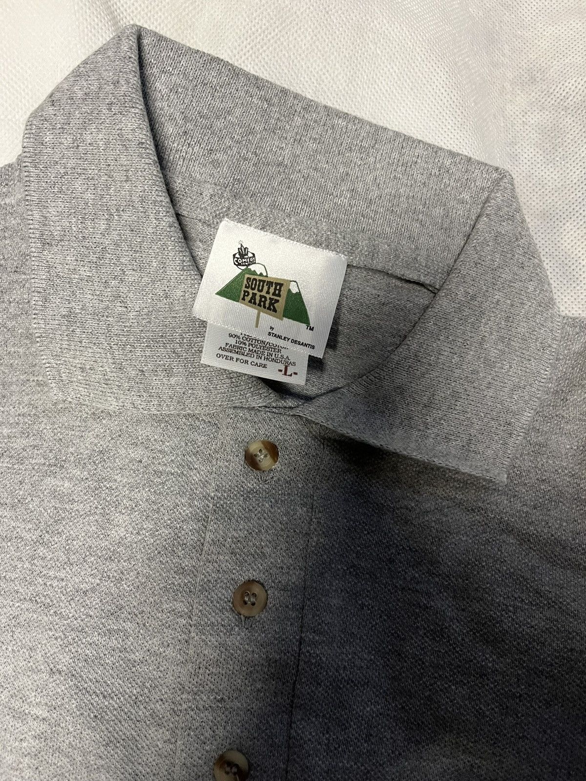 Vintage South Park Vintage Cartman Polo Grey 1998 Size US L / EU 52-54 / 3 - 3 Thumbnail