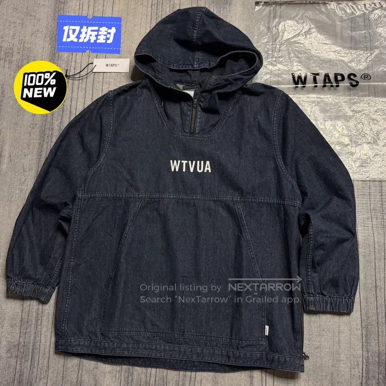 Wtaps Wtaps Half zip hooded denim jacket Size US M / EU 48-50 / 2 - 1 Thumbnail