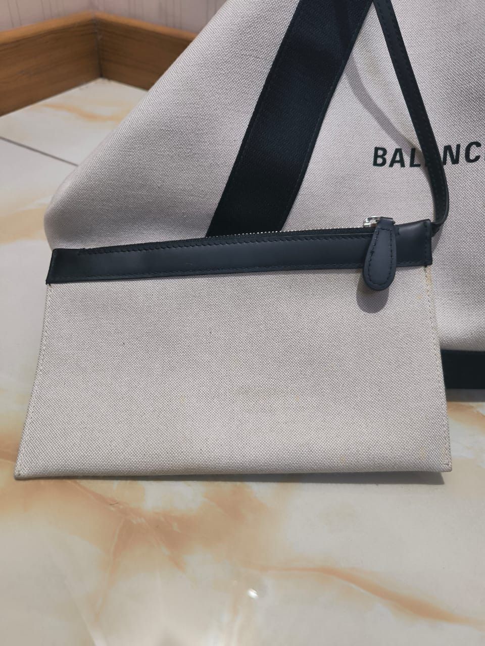 Balenciaga Balenciaga medium Navy Cabas tote bag Size ONE SIZE - 7 Thumbnail